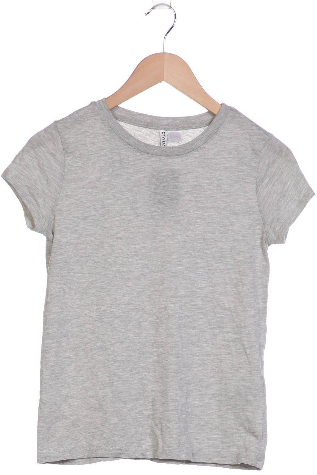 

H&M Damen T-Shirt, grau, Gr. 36