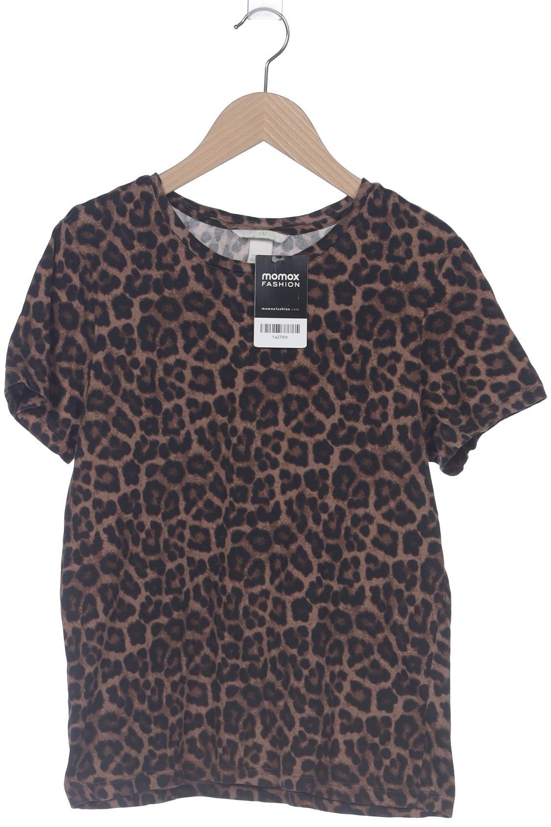 

H&M Damen T-Shirt, braun, Gr. 36