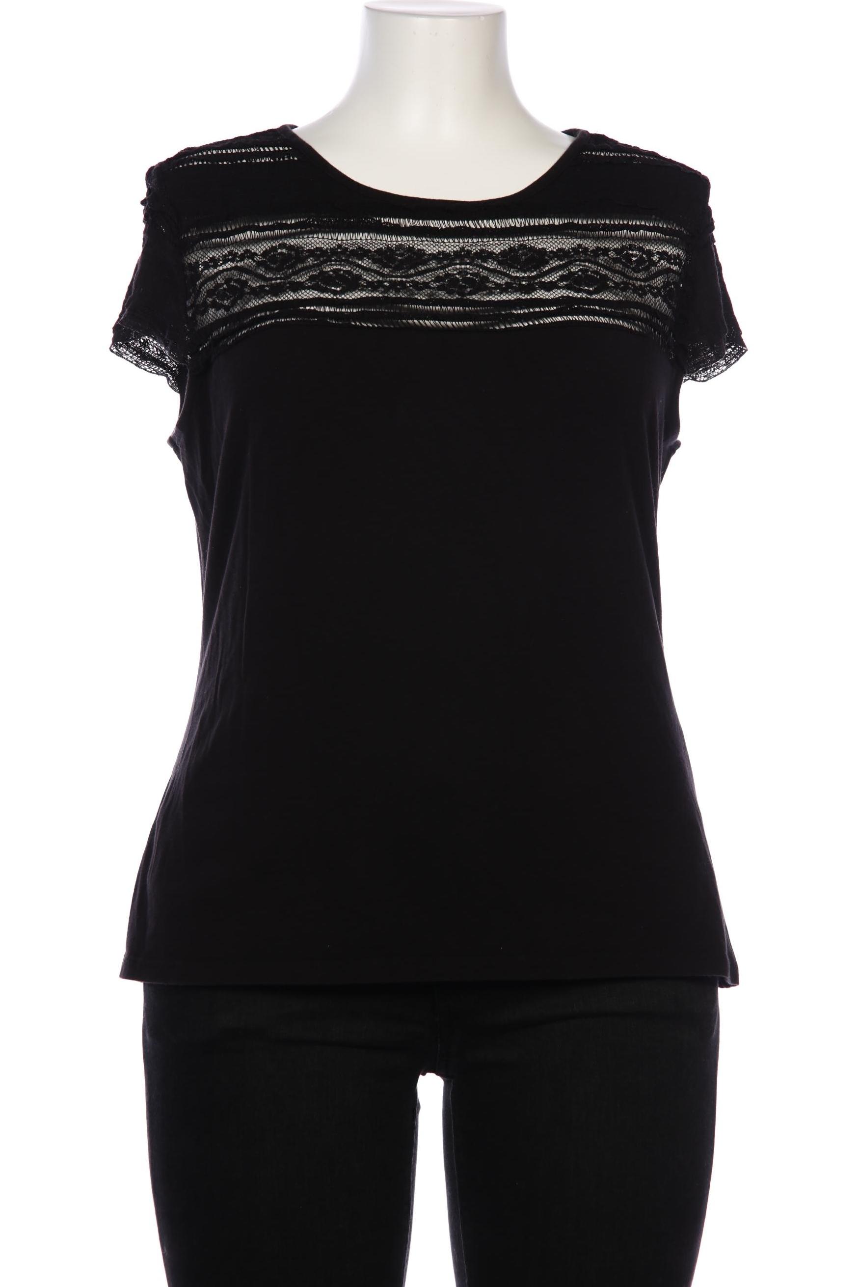 

H&M Damen T-Shirt, schwarz, Gr. 44
