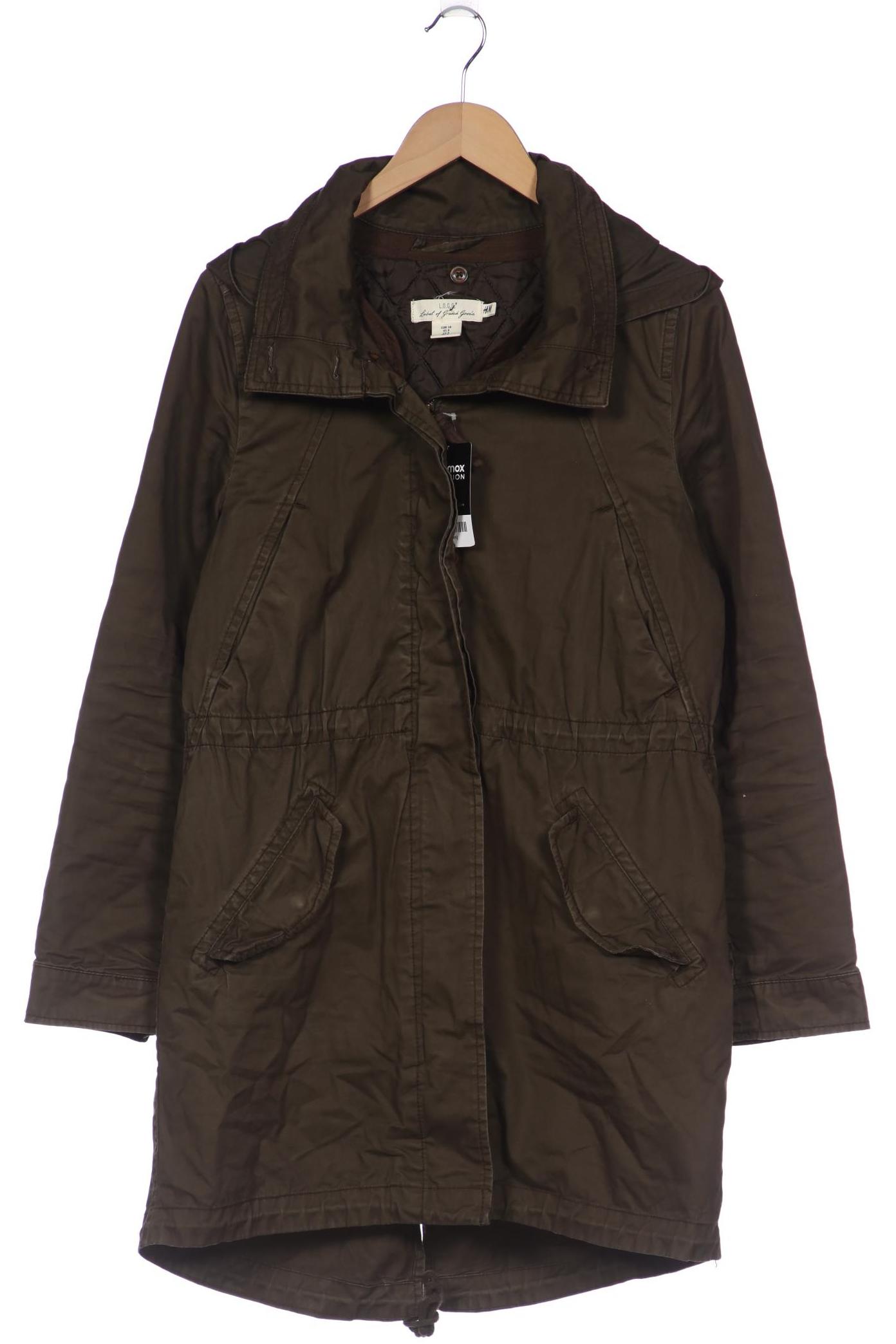 

H&M Damen Mantel, grün, Gr. 38