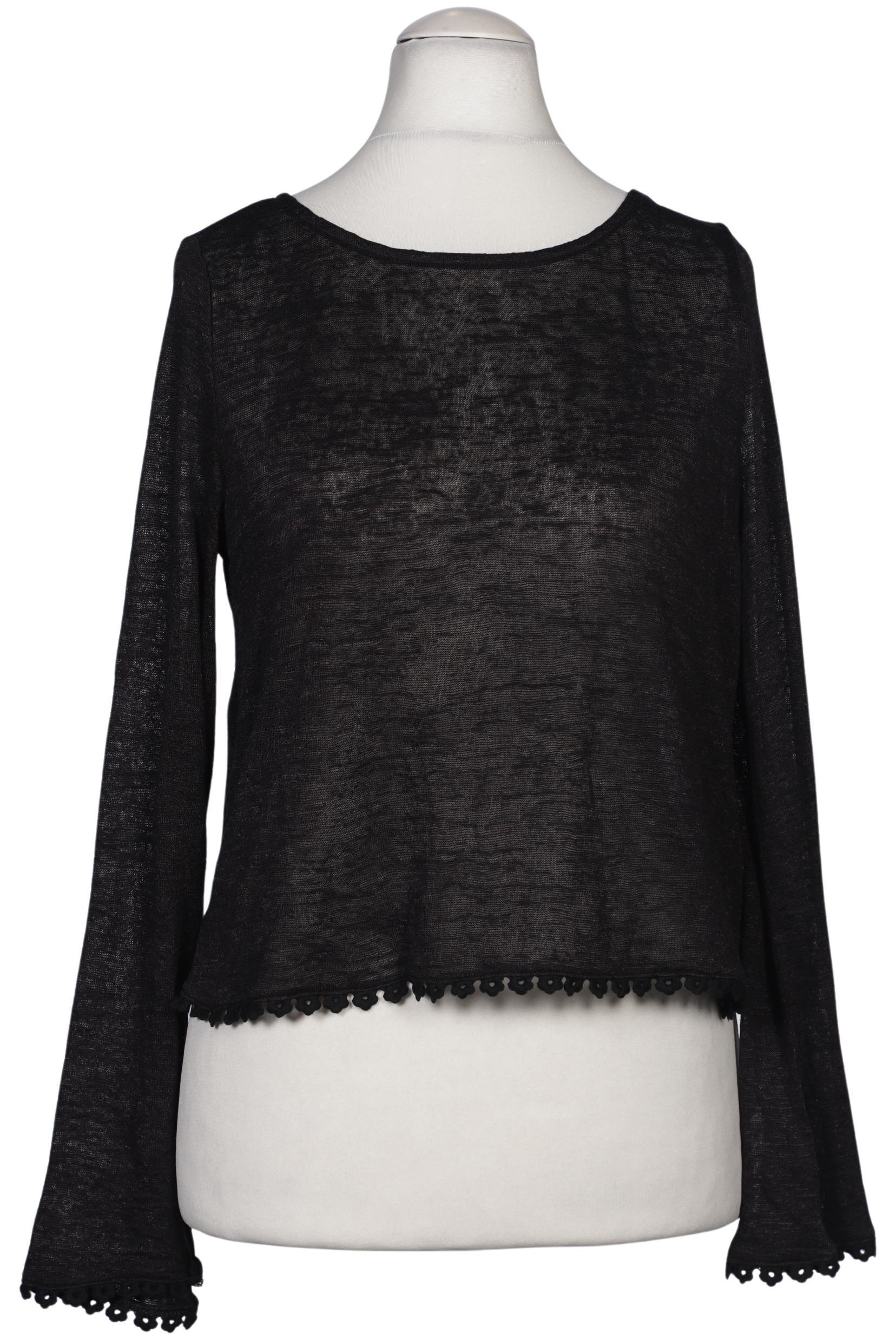 

H&M Damen Langarmshirt, schwarz, Gr. 38