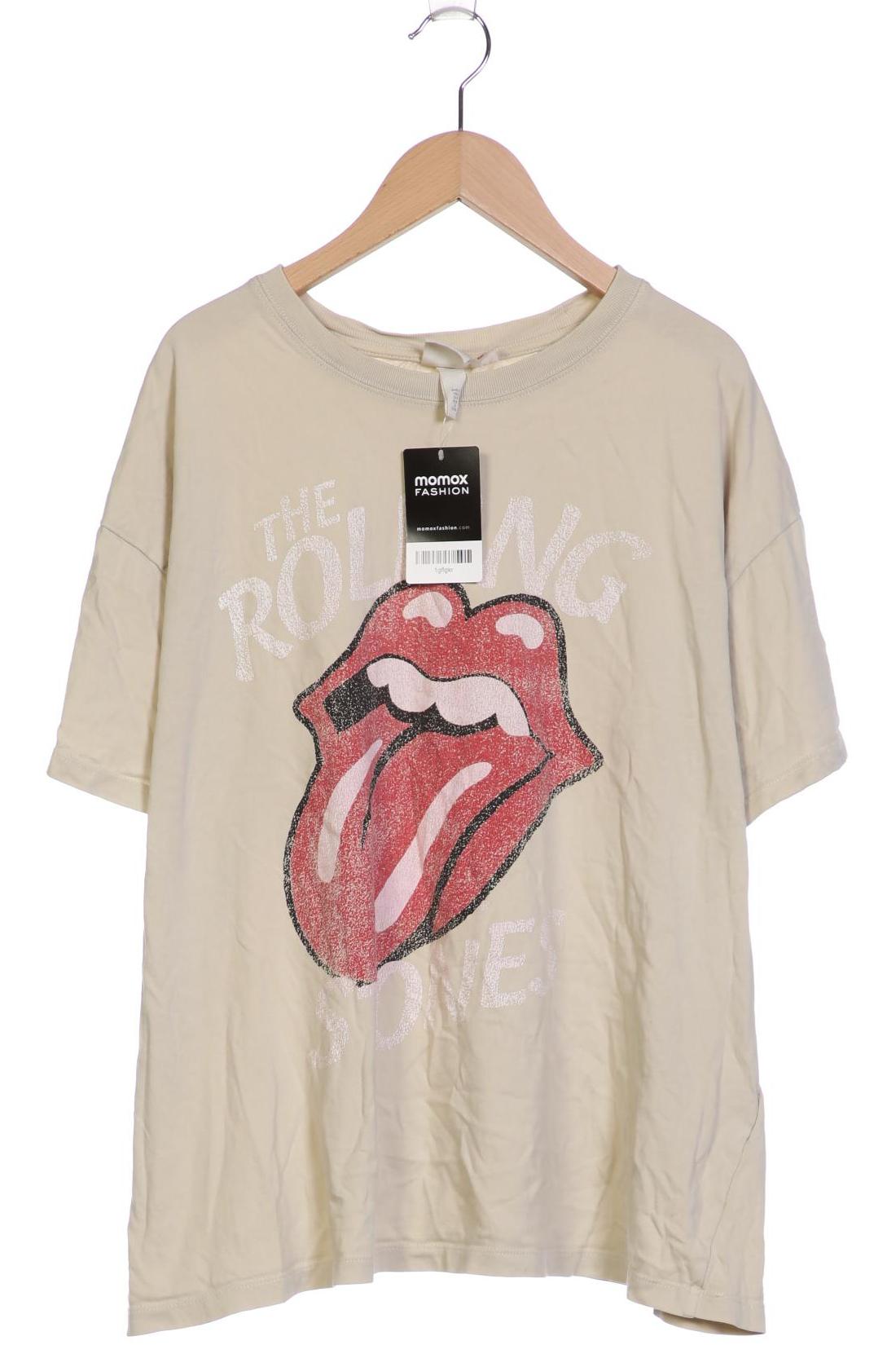 

H&M Damen T-Shirt, beige, Gr. 44