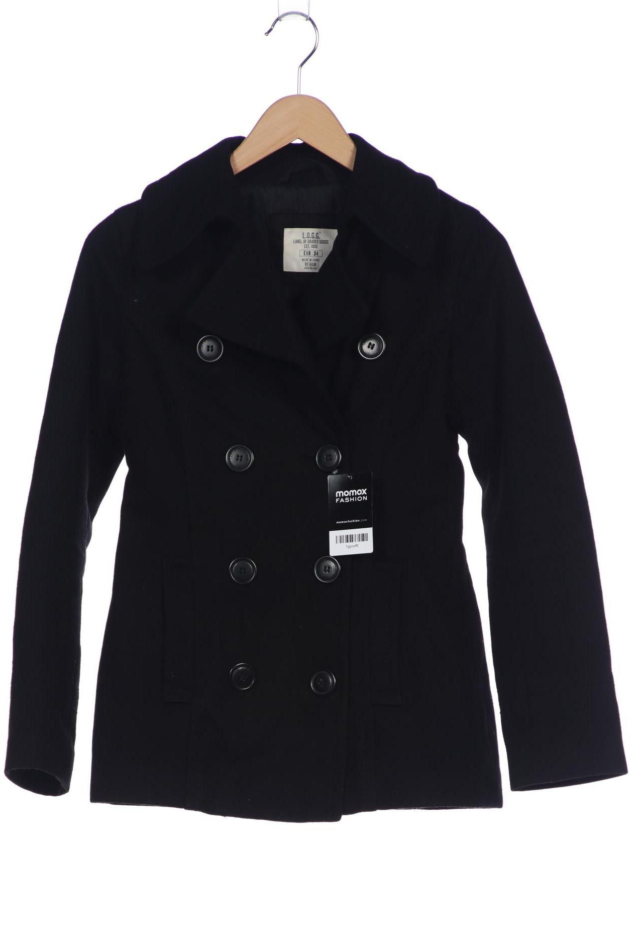

H&M Damen Jacke, schwarz, Gr. 34