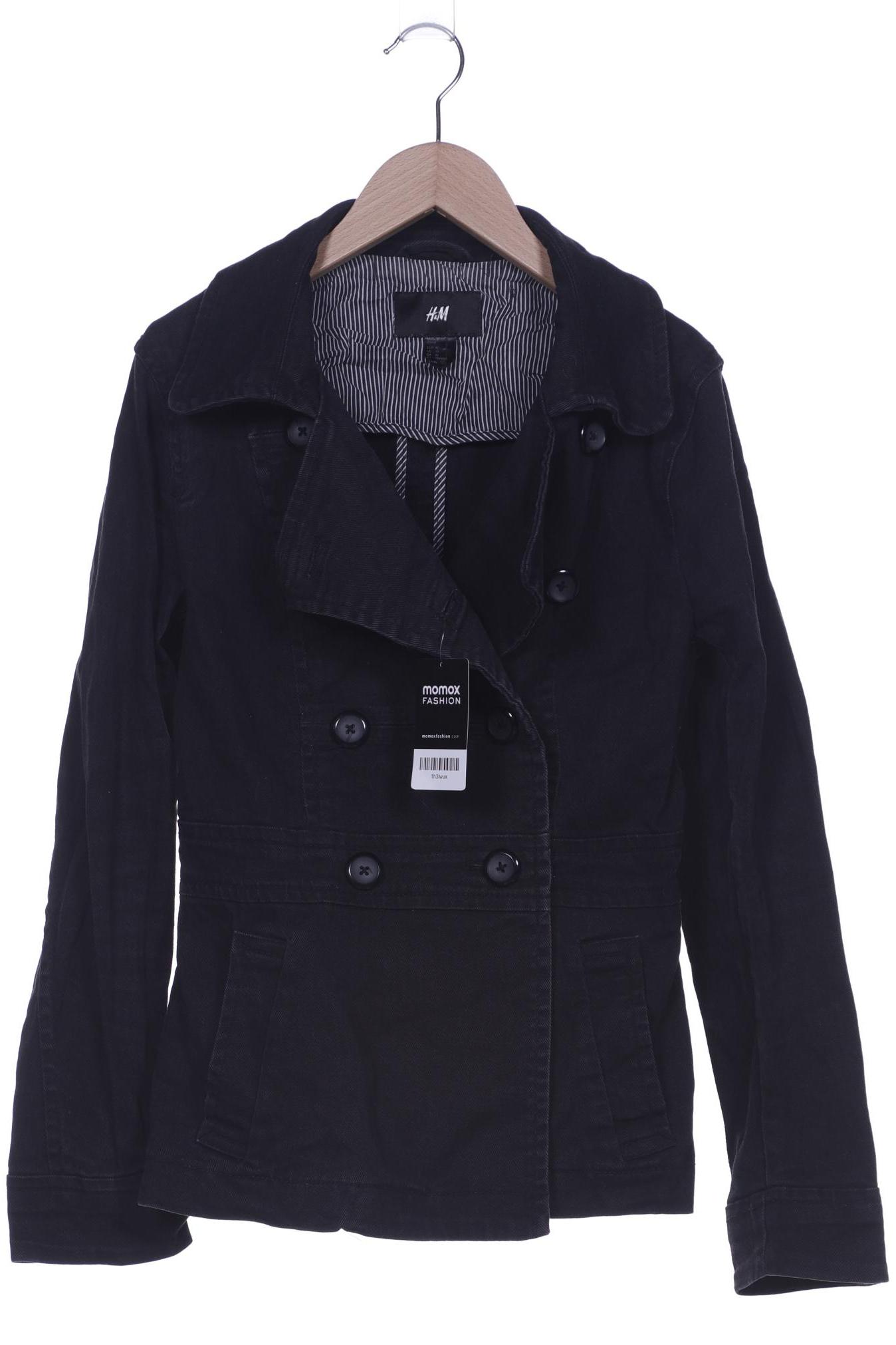 

H&M Damen Mantel, schwarz, Gr. 40