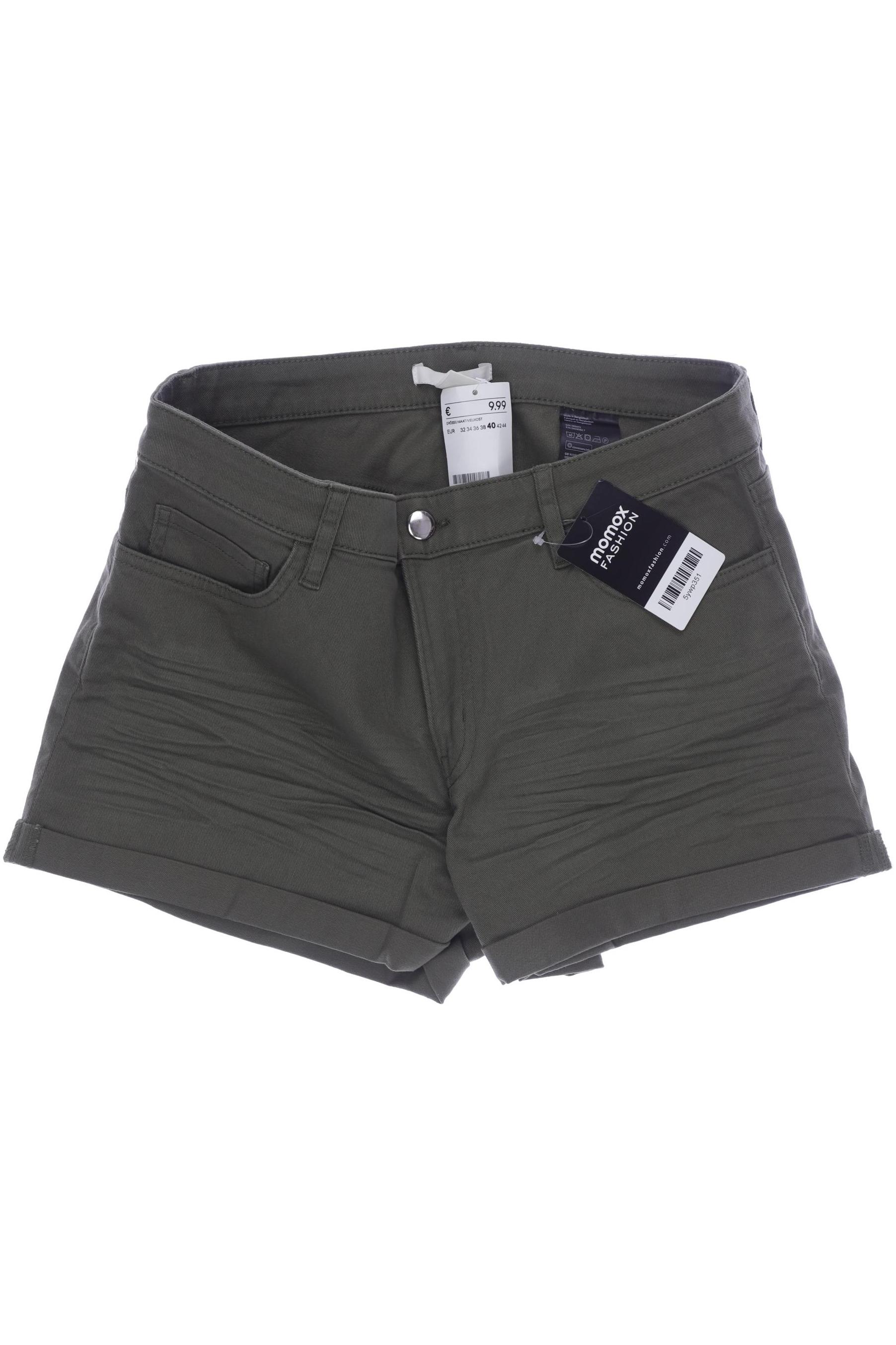 

H&M Damen Shorts, grün, Gr. 40