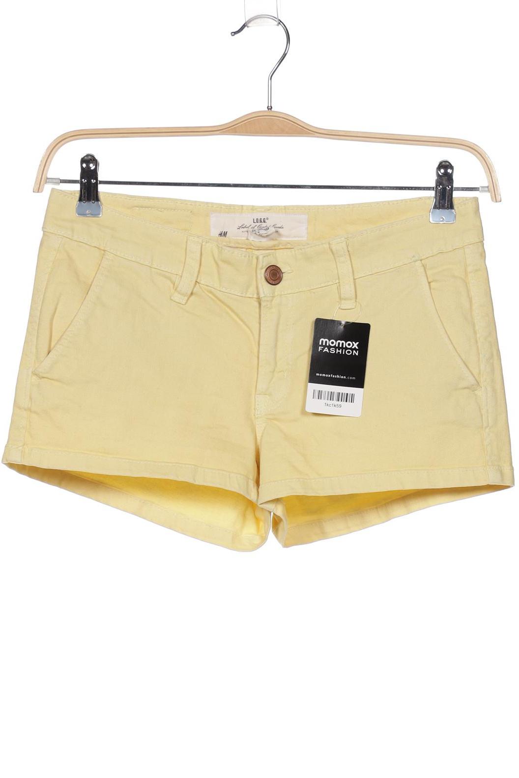 

H&M Damen Shorts, gelb, Gr. 36