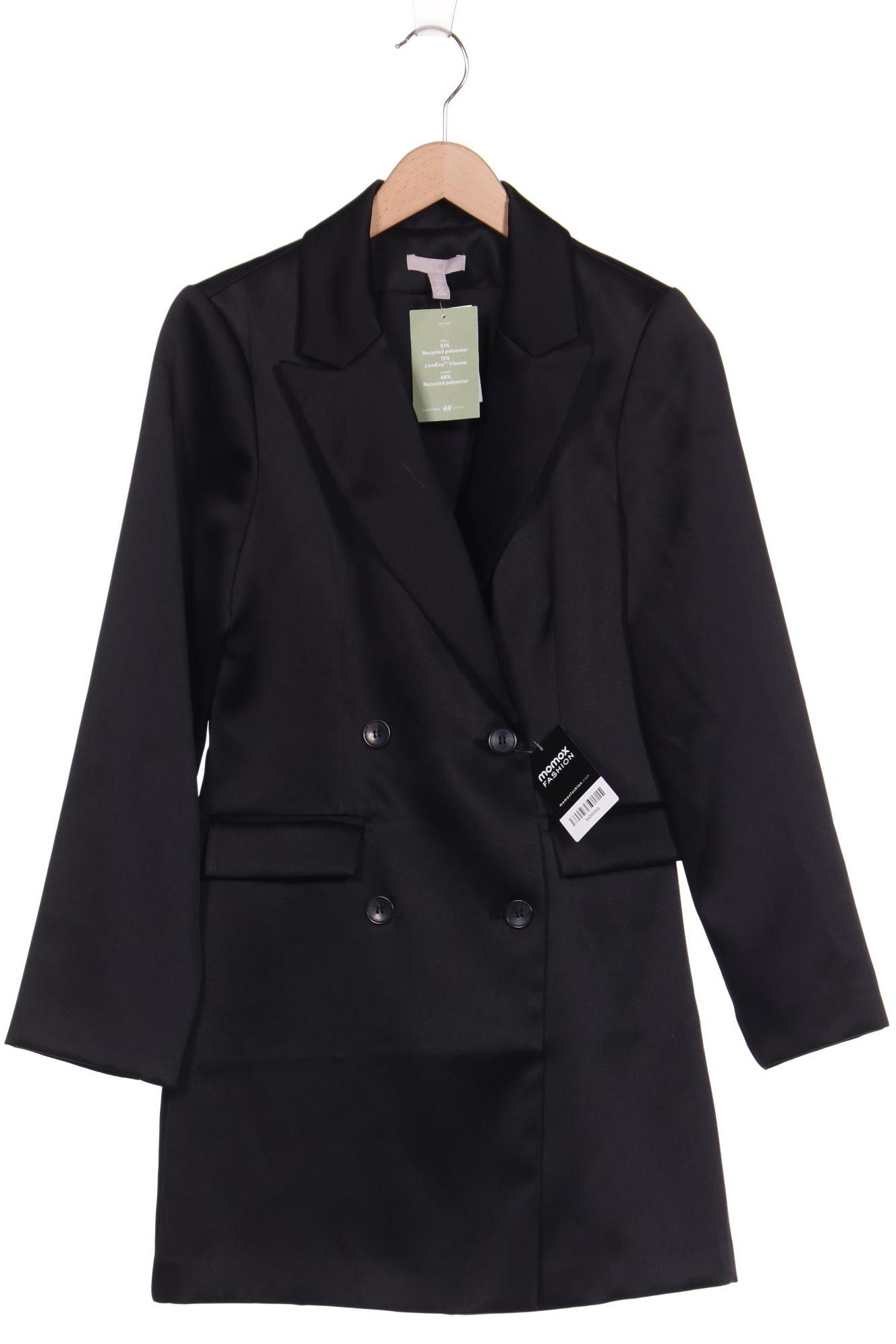 

H&M Damen Mantel, schwarz