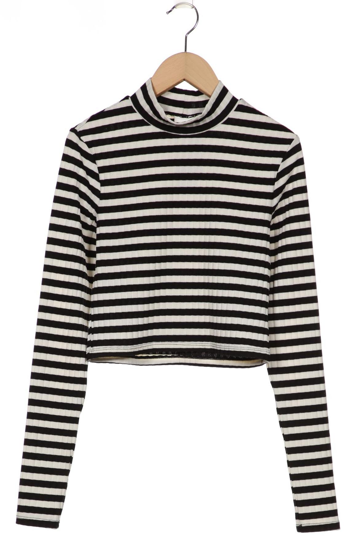 

H&M Damen Langarmshirt, schwarz, Gr. 36