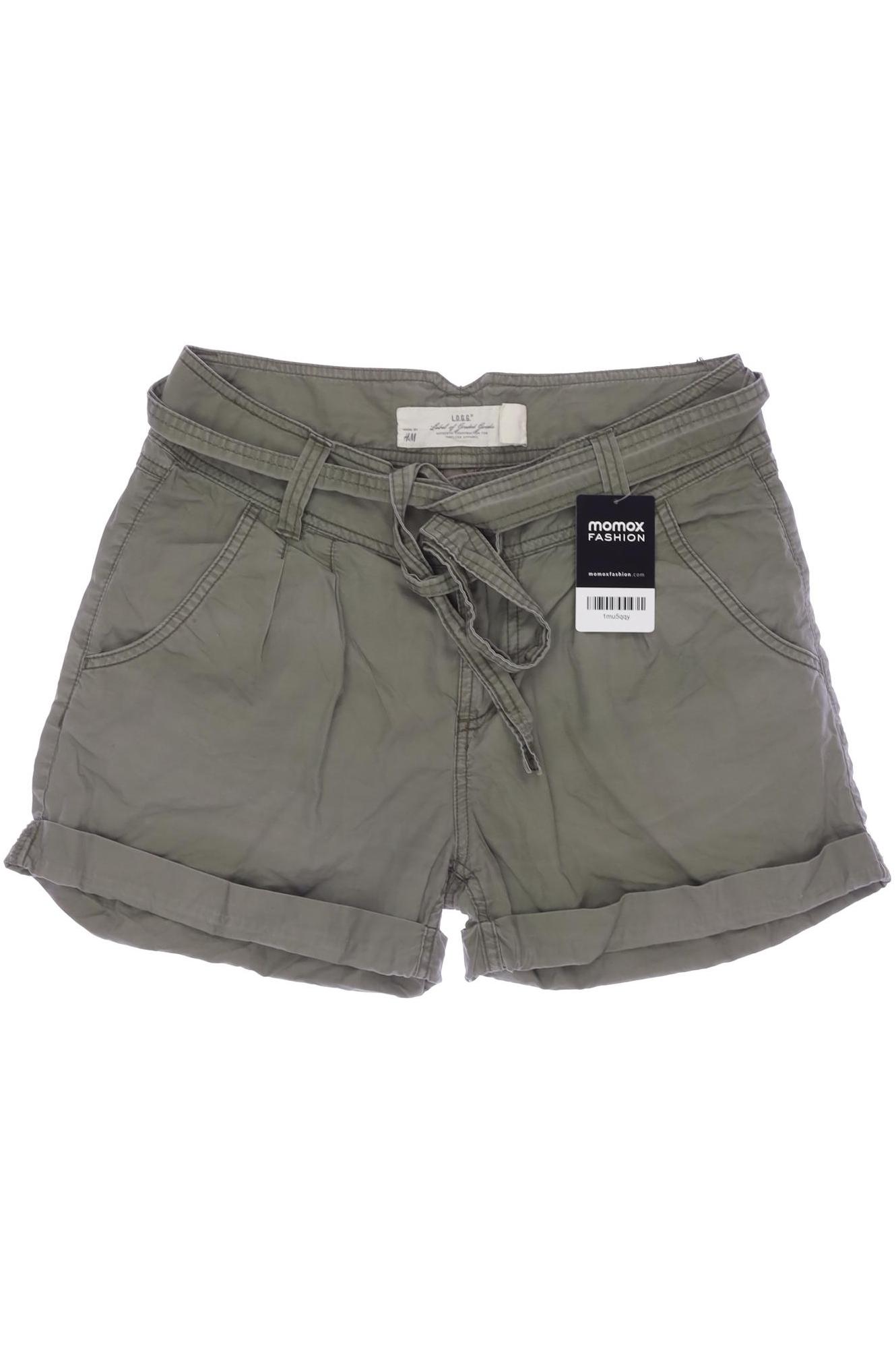 

H&M Damen Shorts, grün, Gr. 36