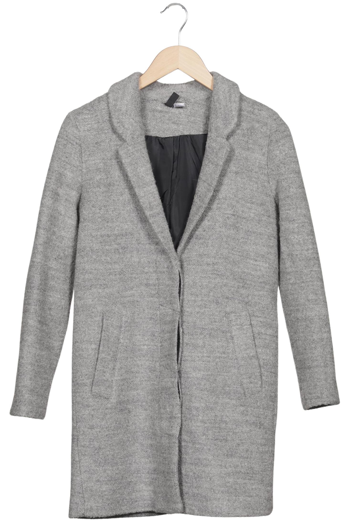

H&M Damen Mantel, grau, Gr. 34