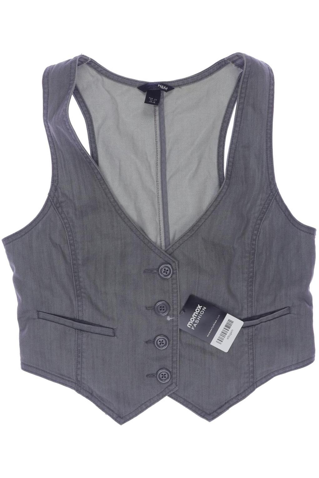 

H&M Damen Weste, grau, Gr. 42