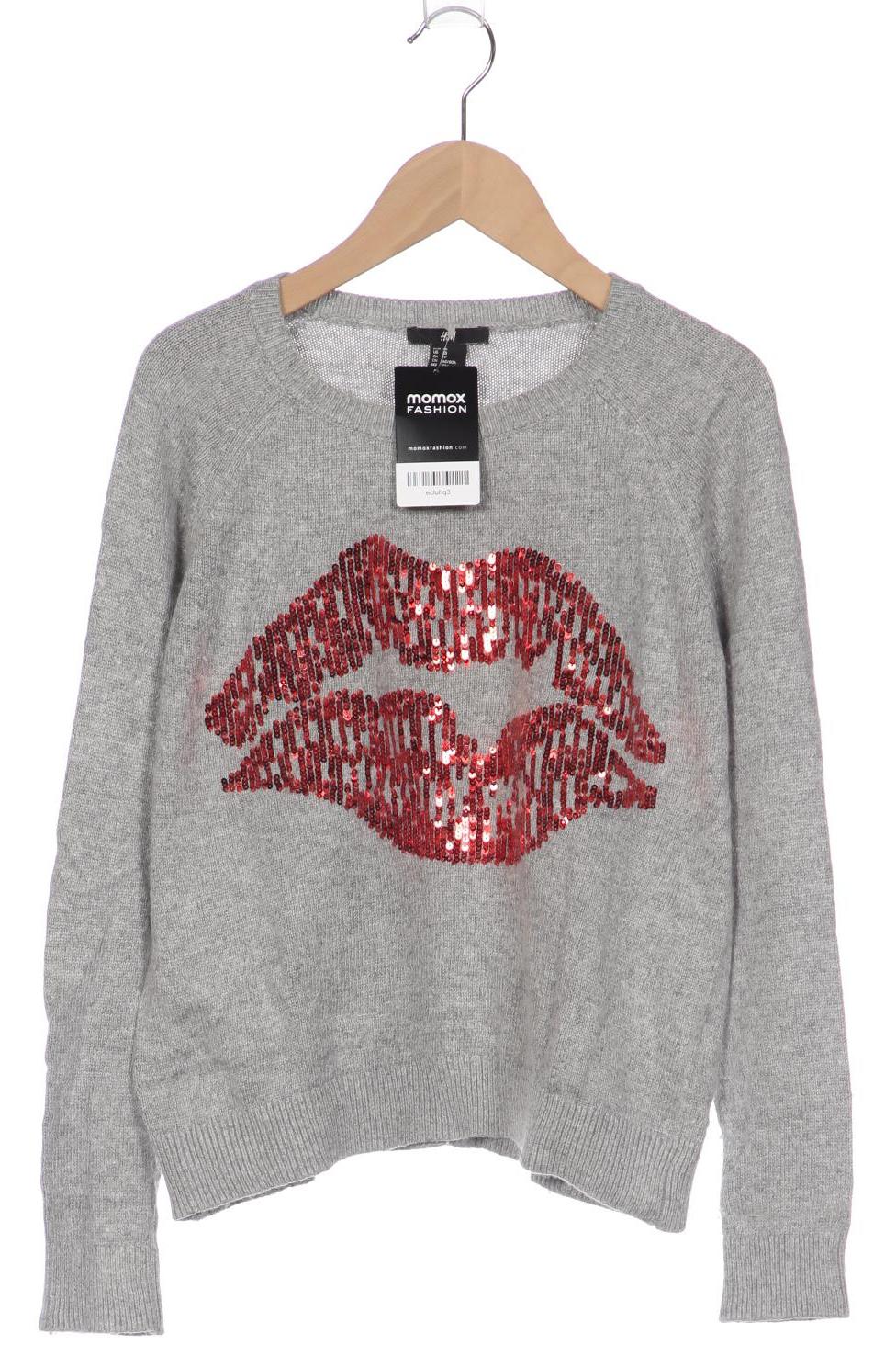 

H&M Damen Pullover, grau, Gr. 34