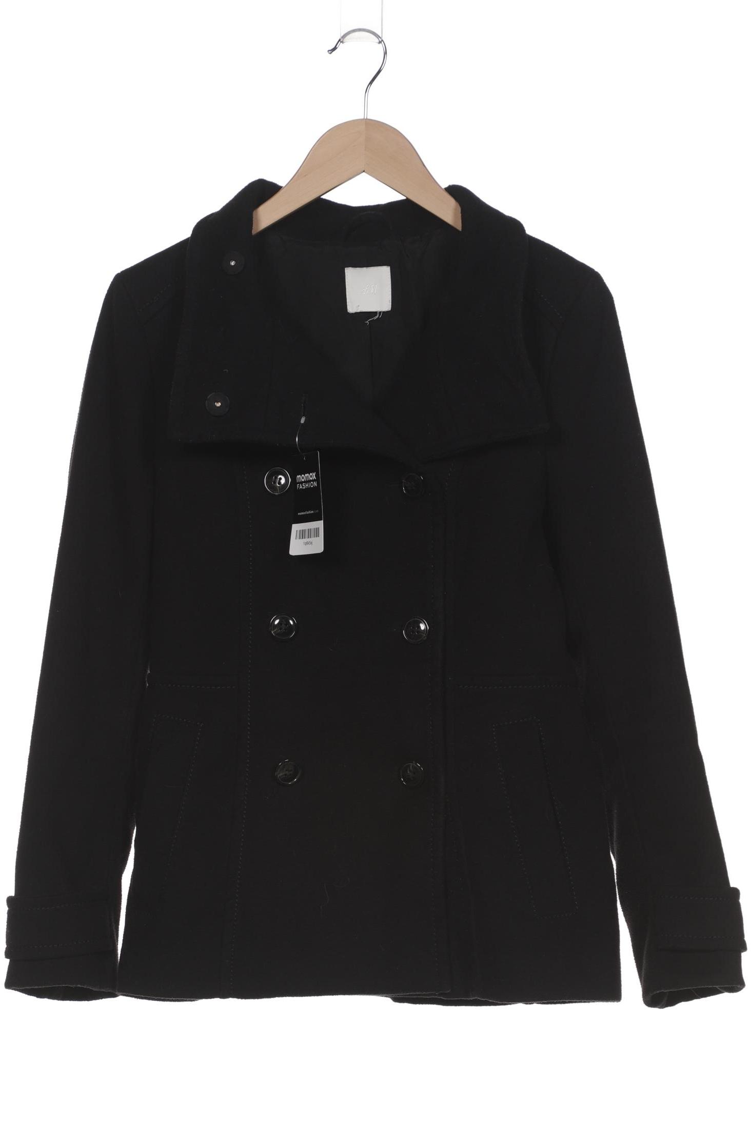 

H&M Damen Jacke, schwarz, Gr. 38