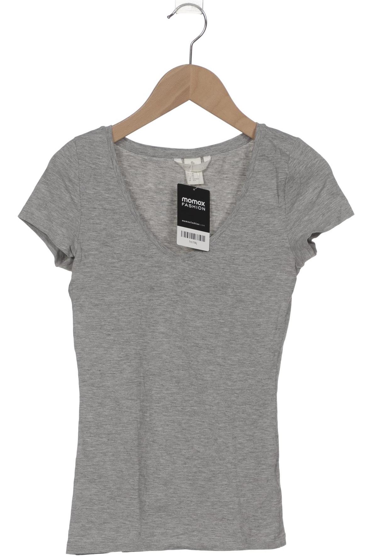 

H&M Damen T-Shirt, grau, Gr. 34