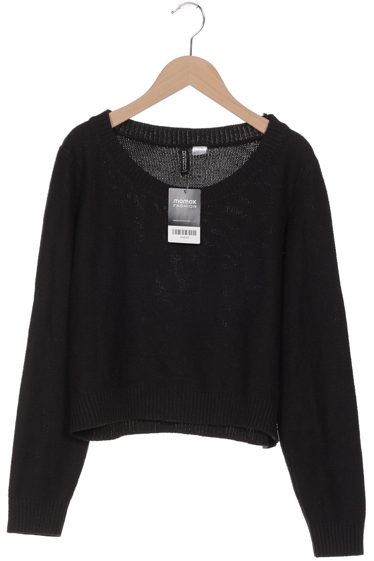 

H&M Damen Pullover, schwarz, Gr. 38