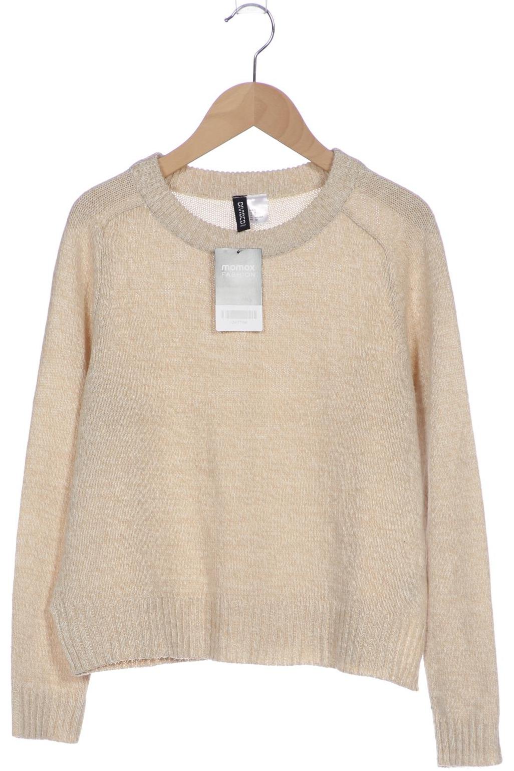 

H&M Damen Pullover, cremeweiß, Gr. 36