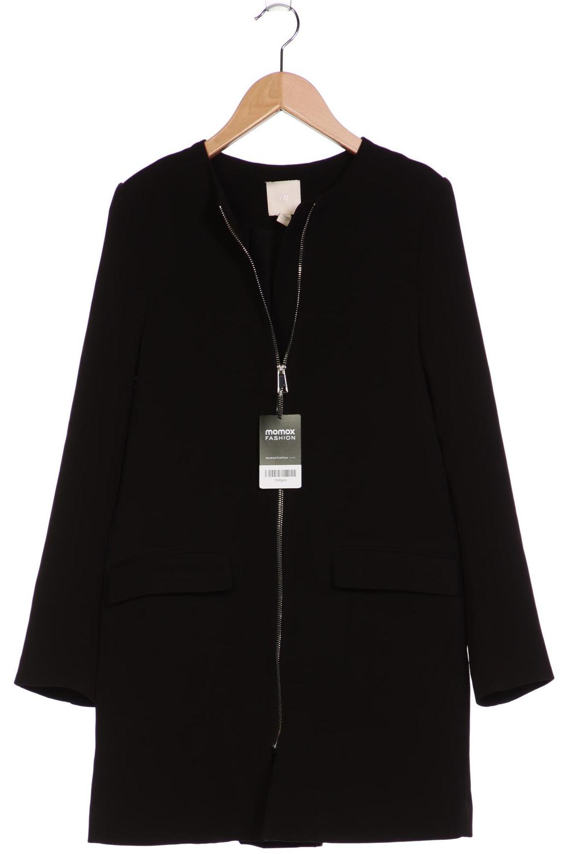 

H&M Damen Mantel, schwarz, Gr. 32