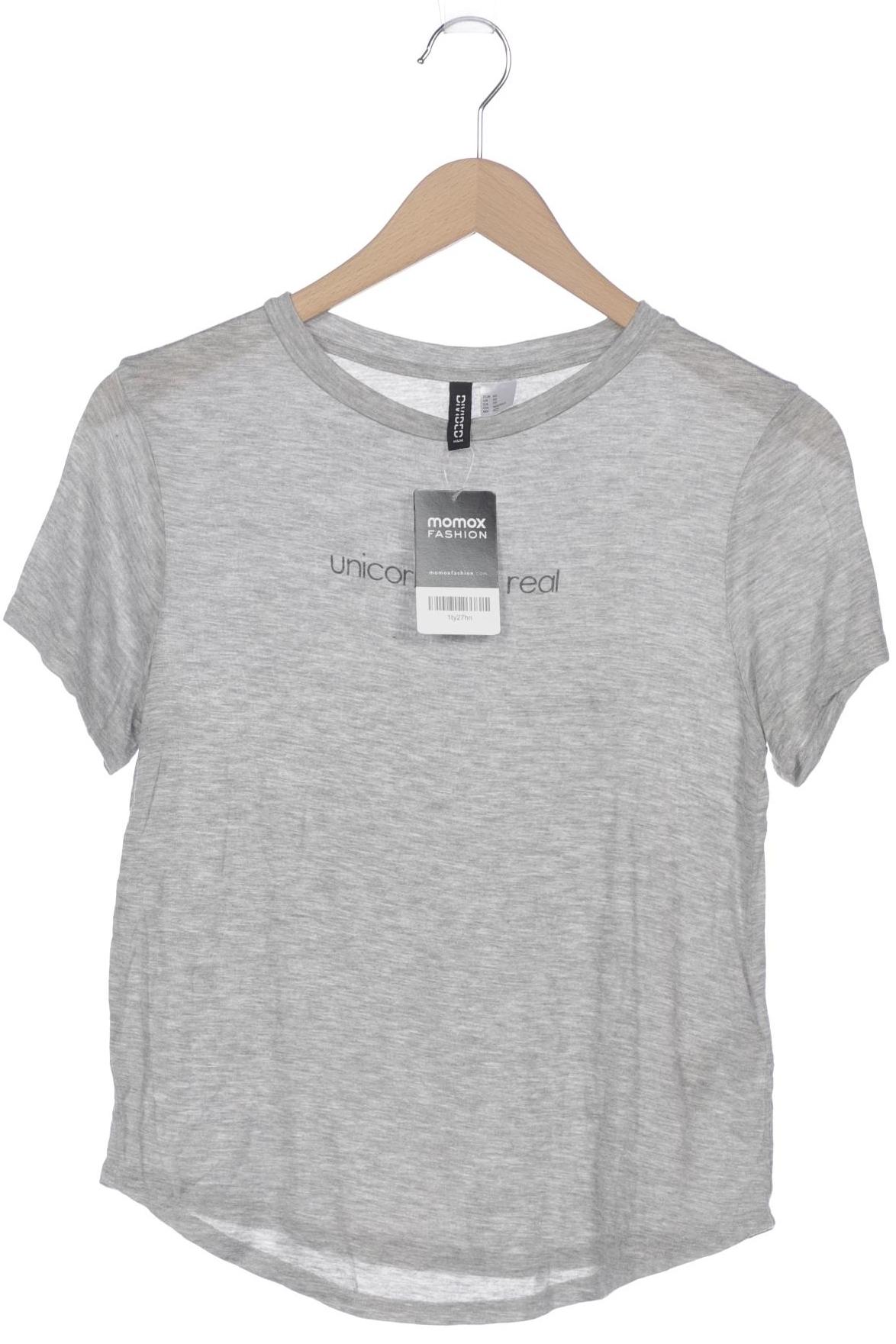 

H&M Damen T-Shirt, grau, Gr. 34