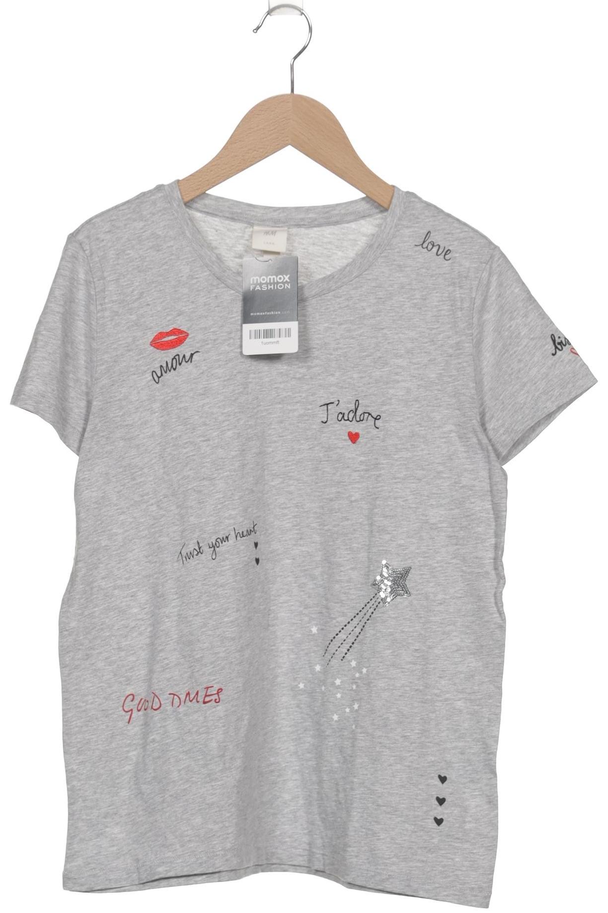 

H&M Damen T-Shirt, grau, Gr. 36