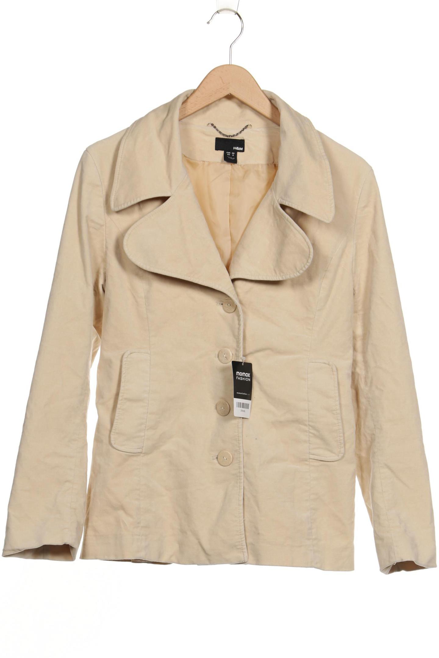 

H&M Damen Jacke, cremeweiß, Gr. 38