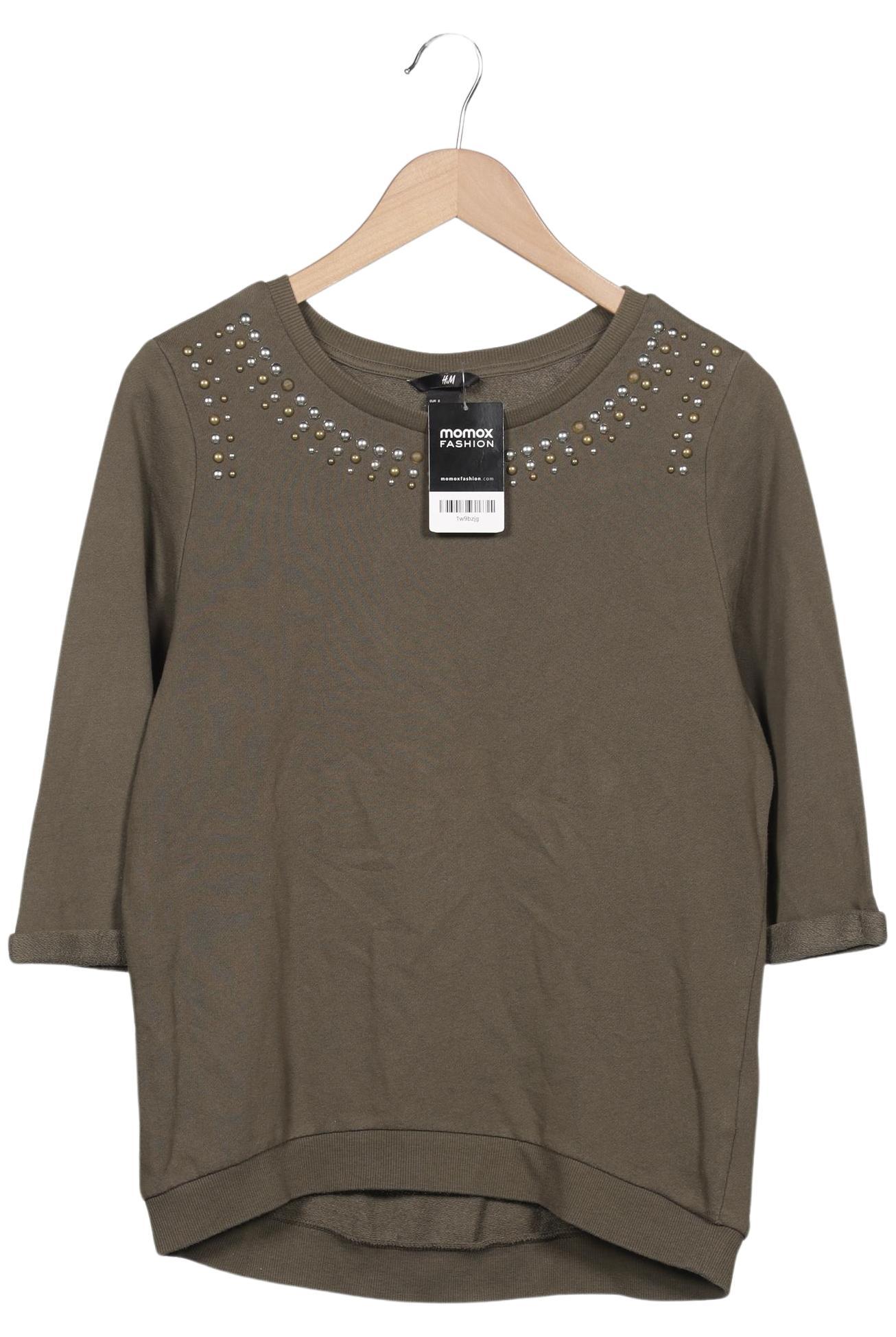 

H&M Damen Sweatshirt, grün, Gr. 36