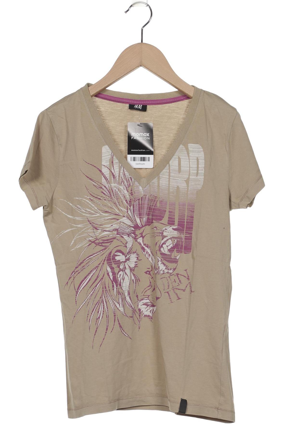 

H&M Damen T-Shirt, beige