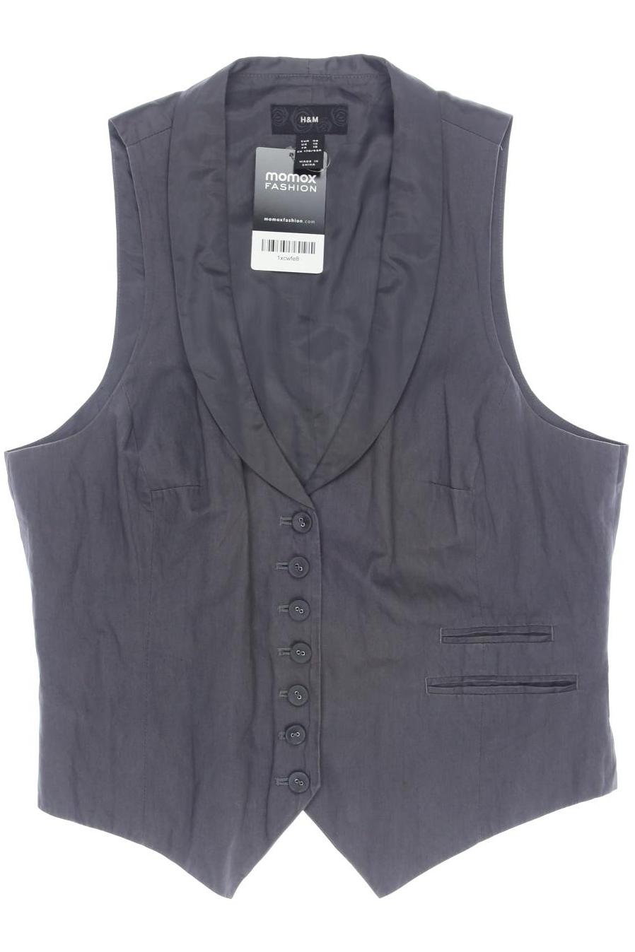 

H&M Damen Weste, grau, Gr. 40