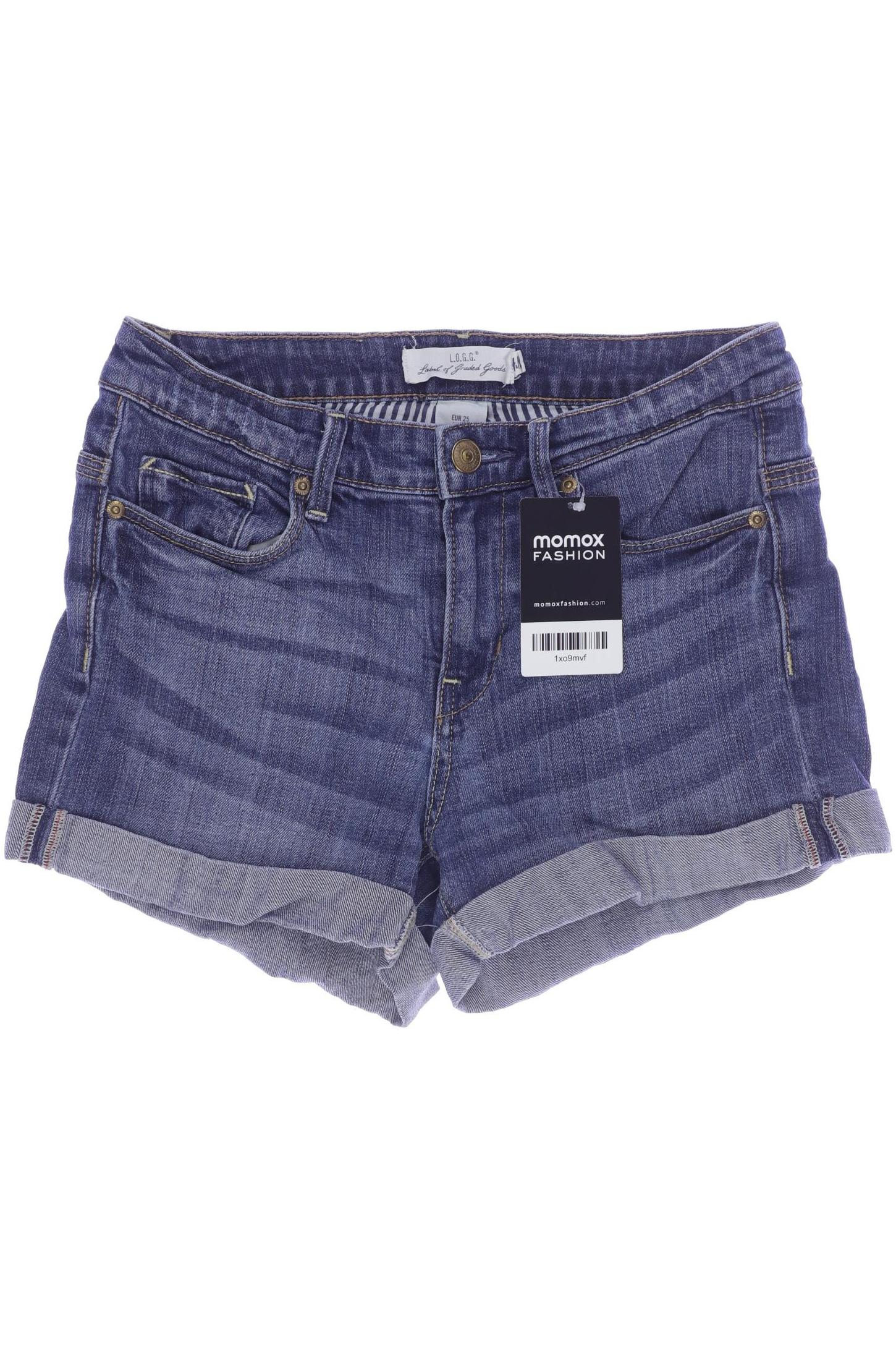 

H&M Damen Shorts, blau, Gr. 25