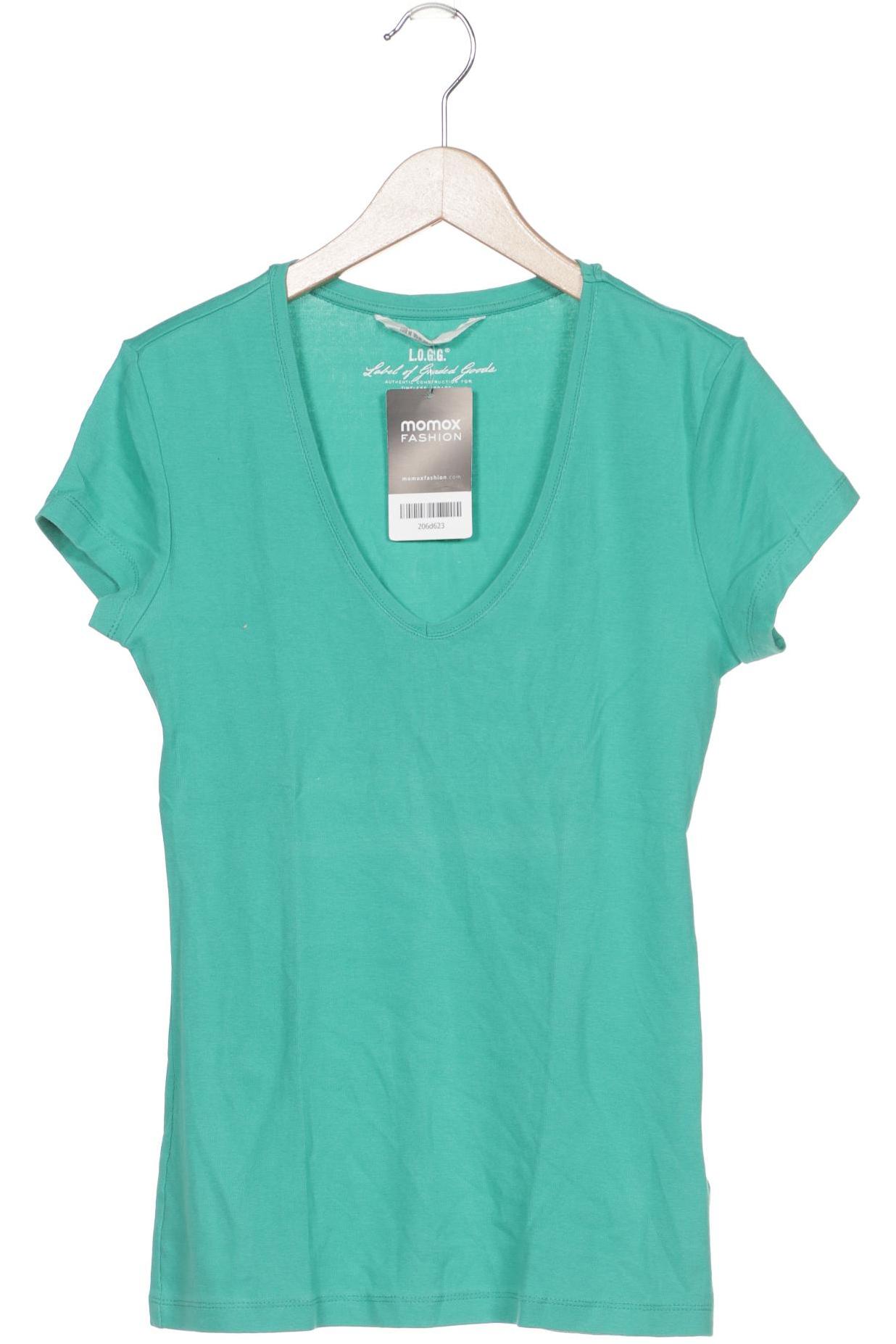 

H&M Damen T-Shirt, türkis, Gr. 38