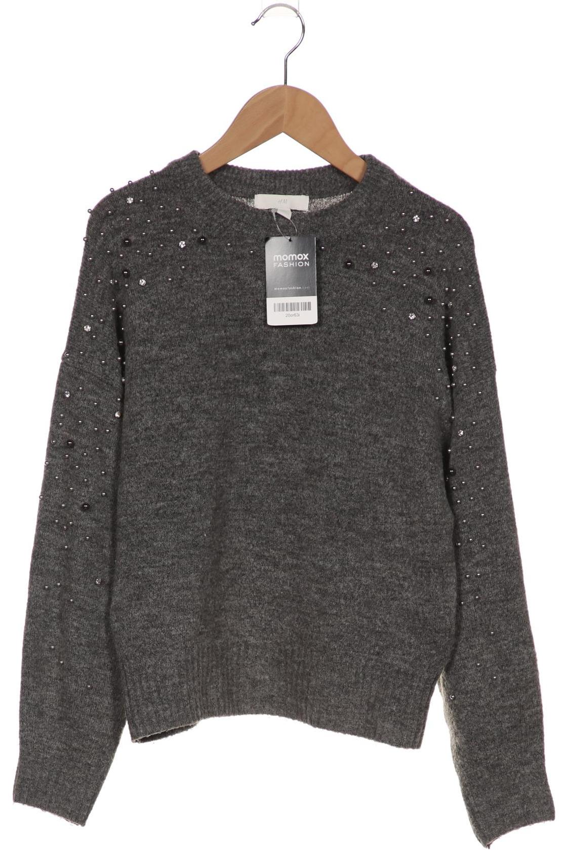 

H&M Damen Pullover, grau, Gr. 34