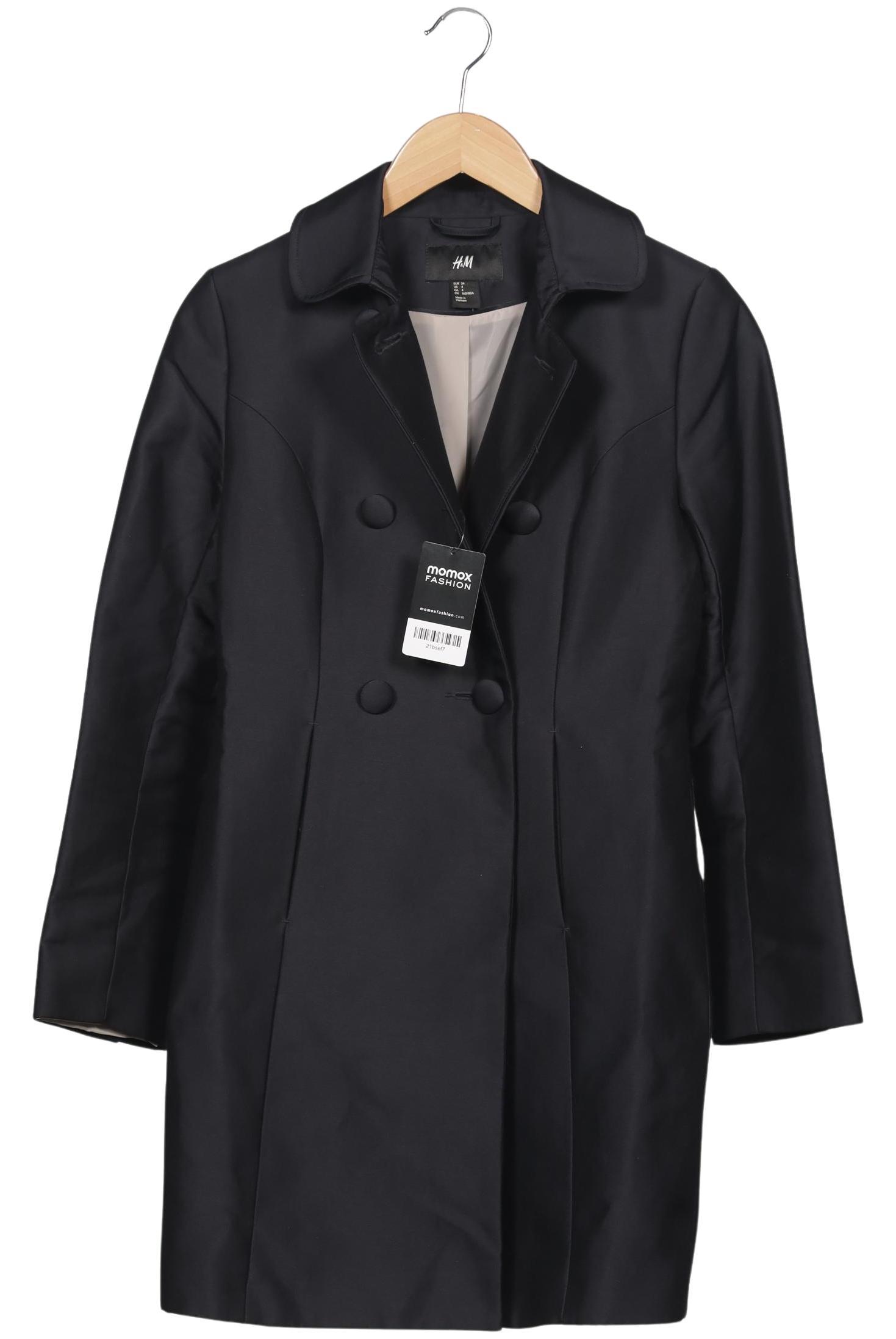 

H&M Damen Mantel, marineblau, Gr. 34