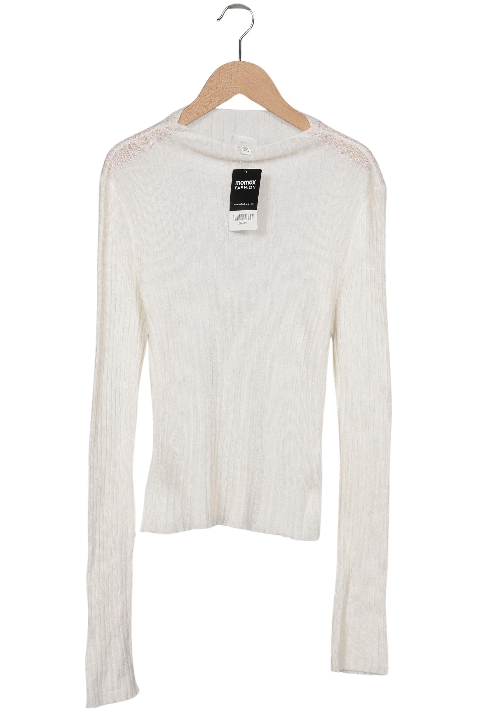 

H&M Damen Pullover, weiß, Gr. 38