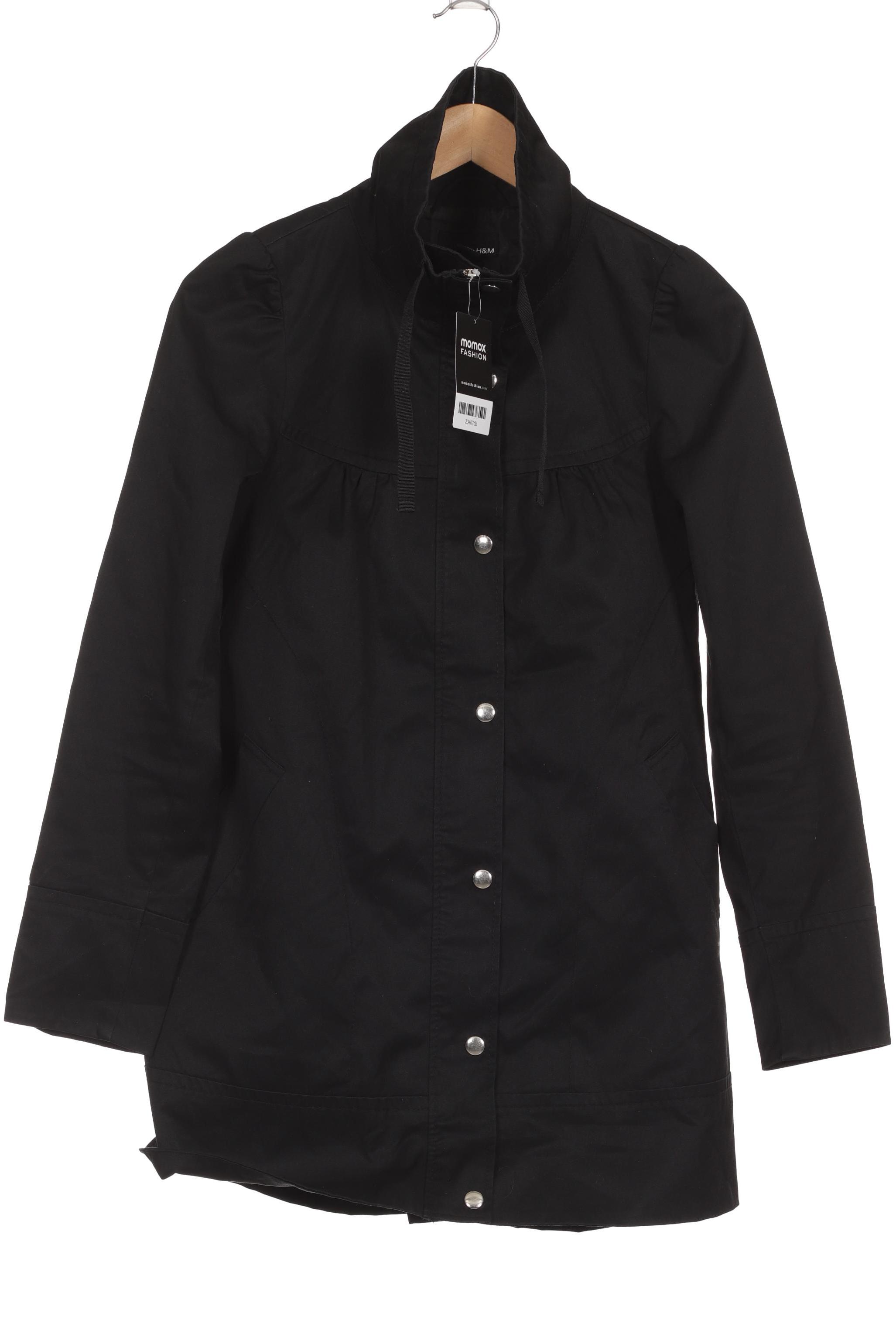 

H&M Damen Mantel, schwarz, Gr. 34