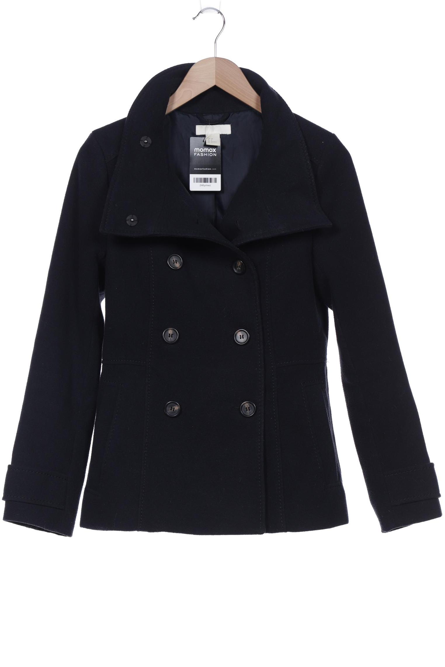 

H&M Damen Mantel, marineblau, Gr. 36