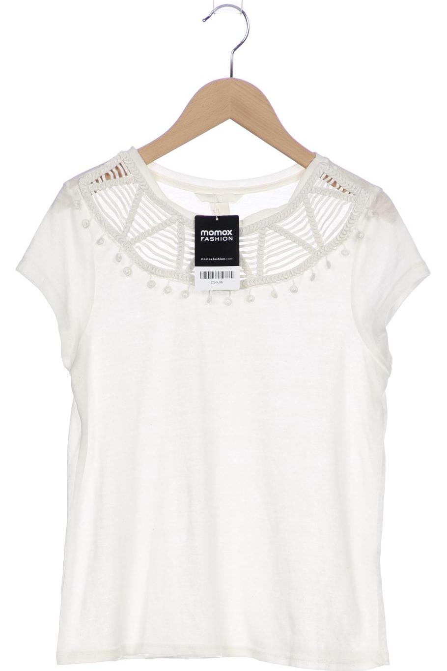 

H&M Damen T-Shirt, cremeweiß, Gr. 36