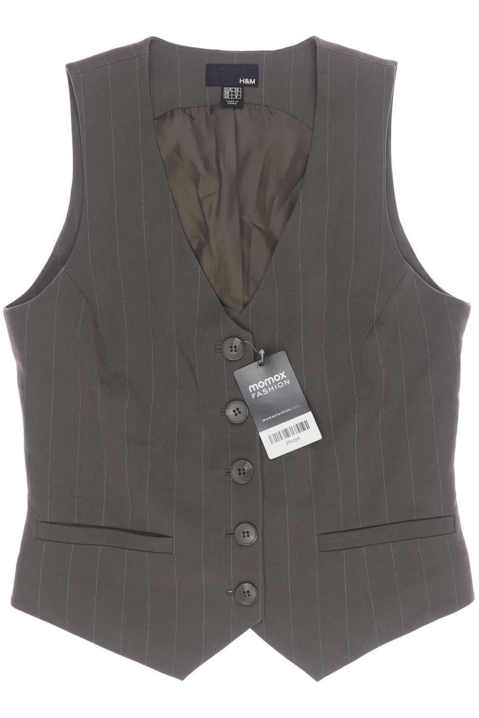 

H&M Damen Weste, grün, Gr. 38