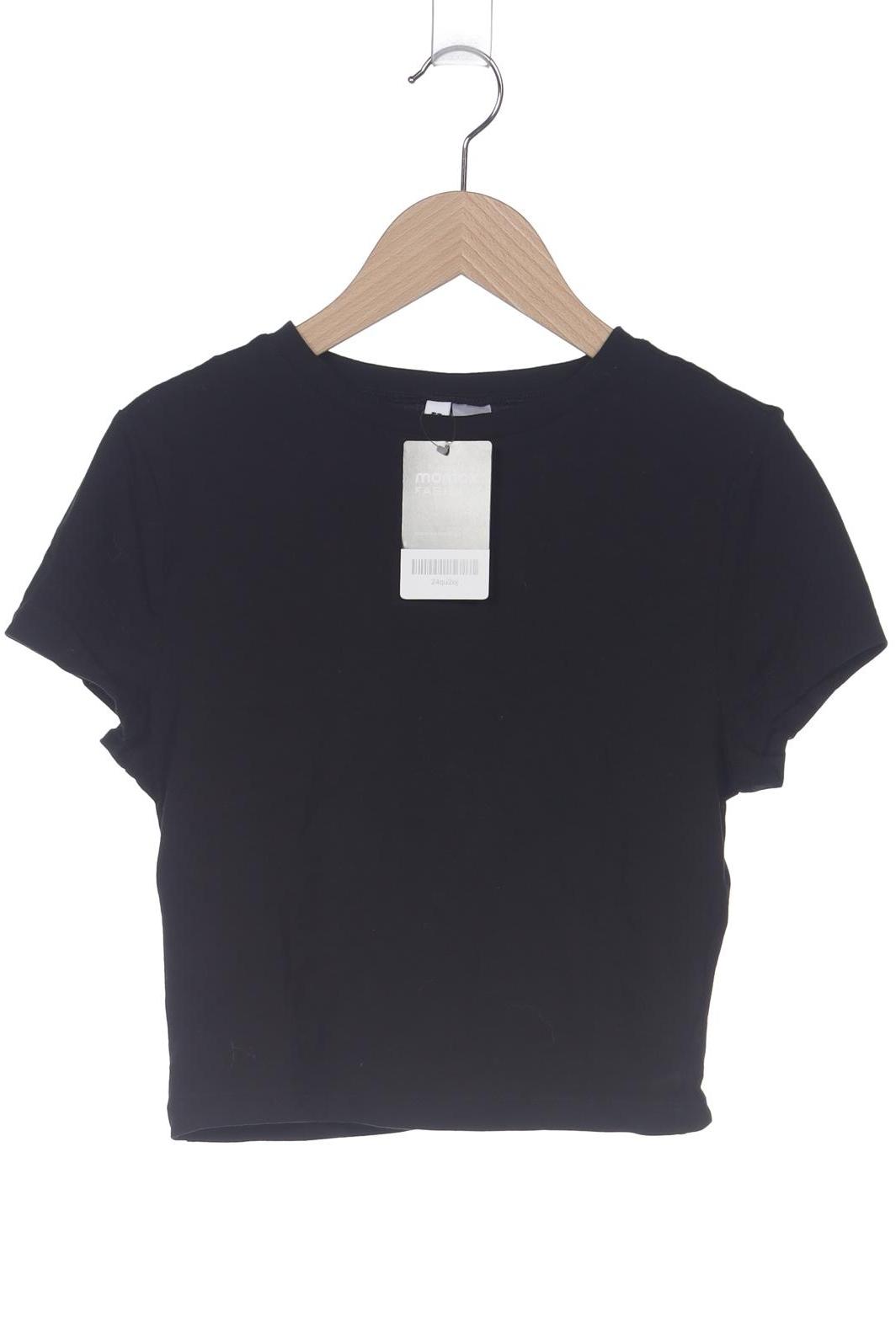 

H&M Damen T-Shirt, schwarz, Gr. 38