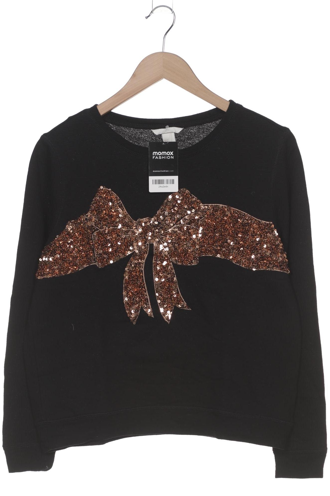 

H&M Damen Sweatshirt, schwarz, Gr. 36