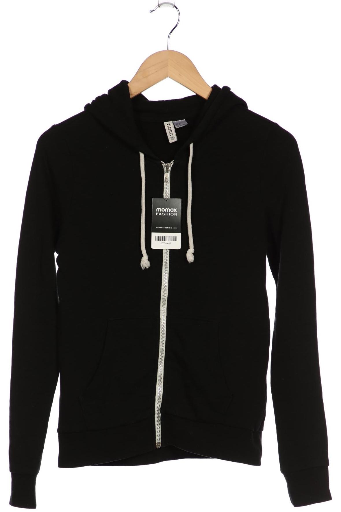 

H&M Damen Kapuzenpullover, schwarz, Gr. 36