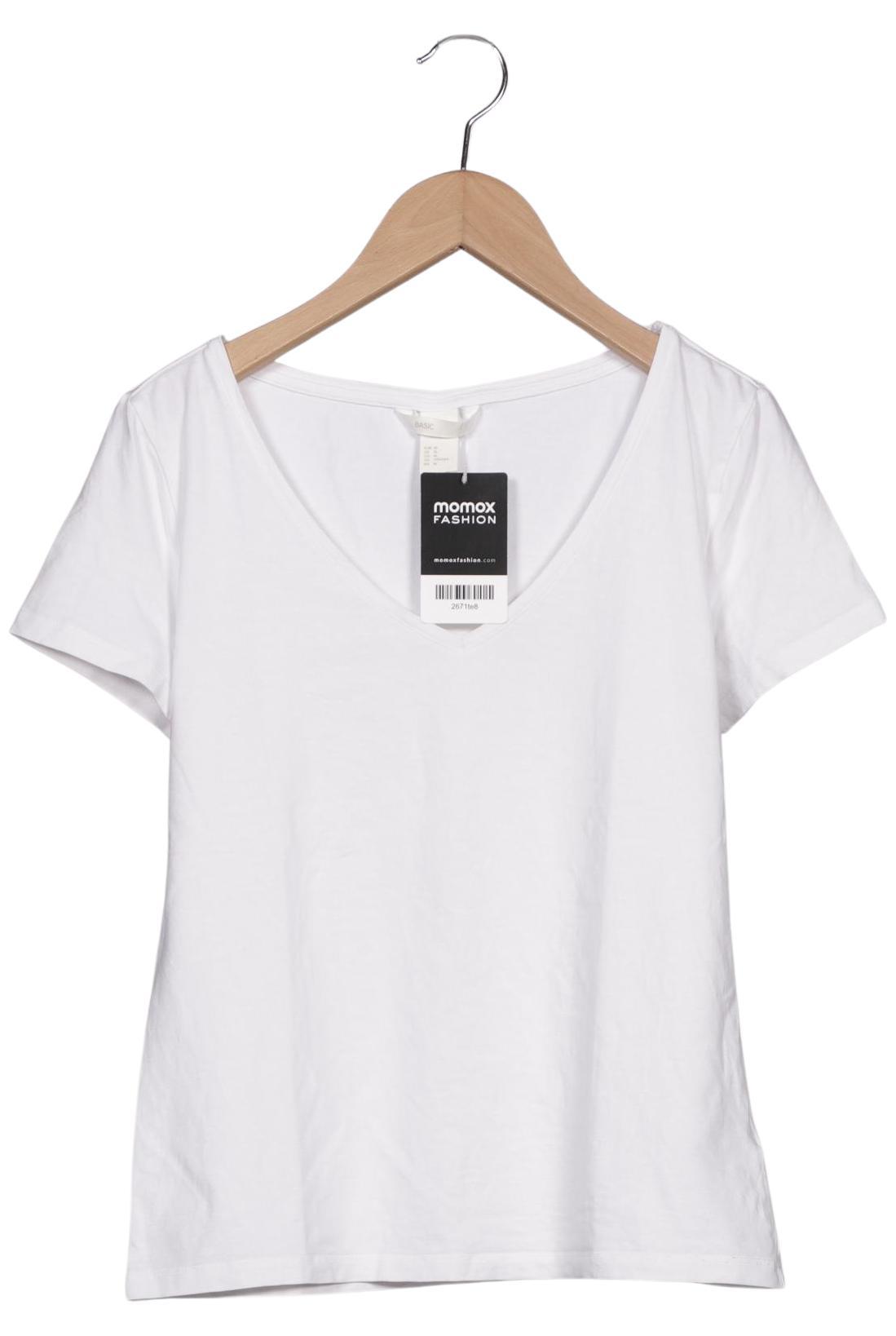 

H&M Damen T-Shirt, weiß, Gr. 38