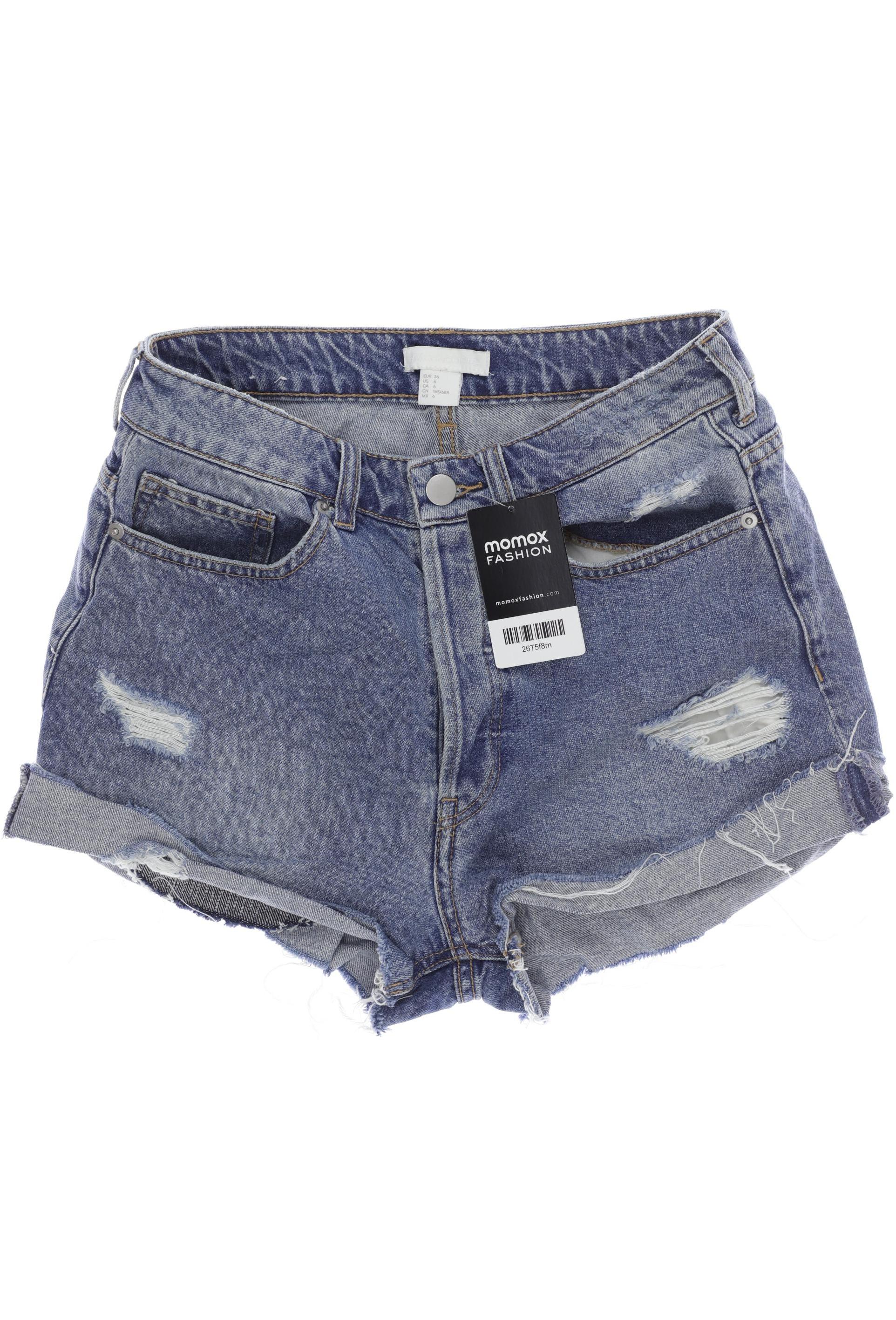 

H&M Damen Shorts, blau, Gr. 36