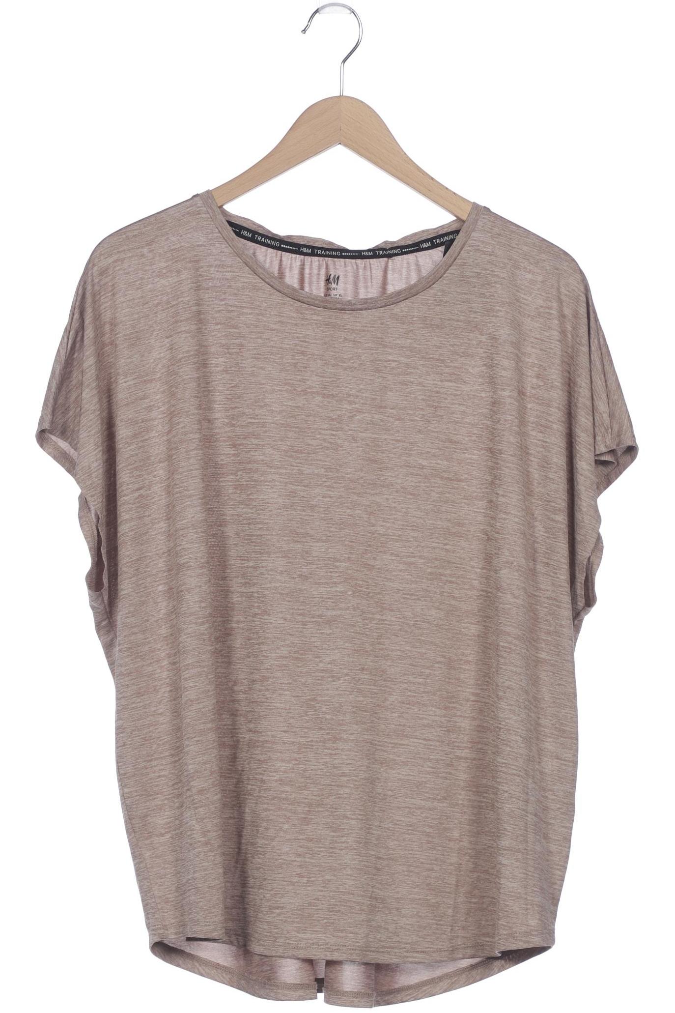 

H&M Damen T-Shirt, braun, Gr. 44