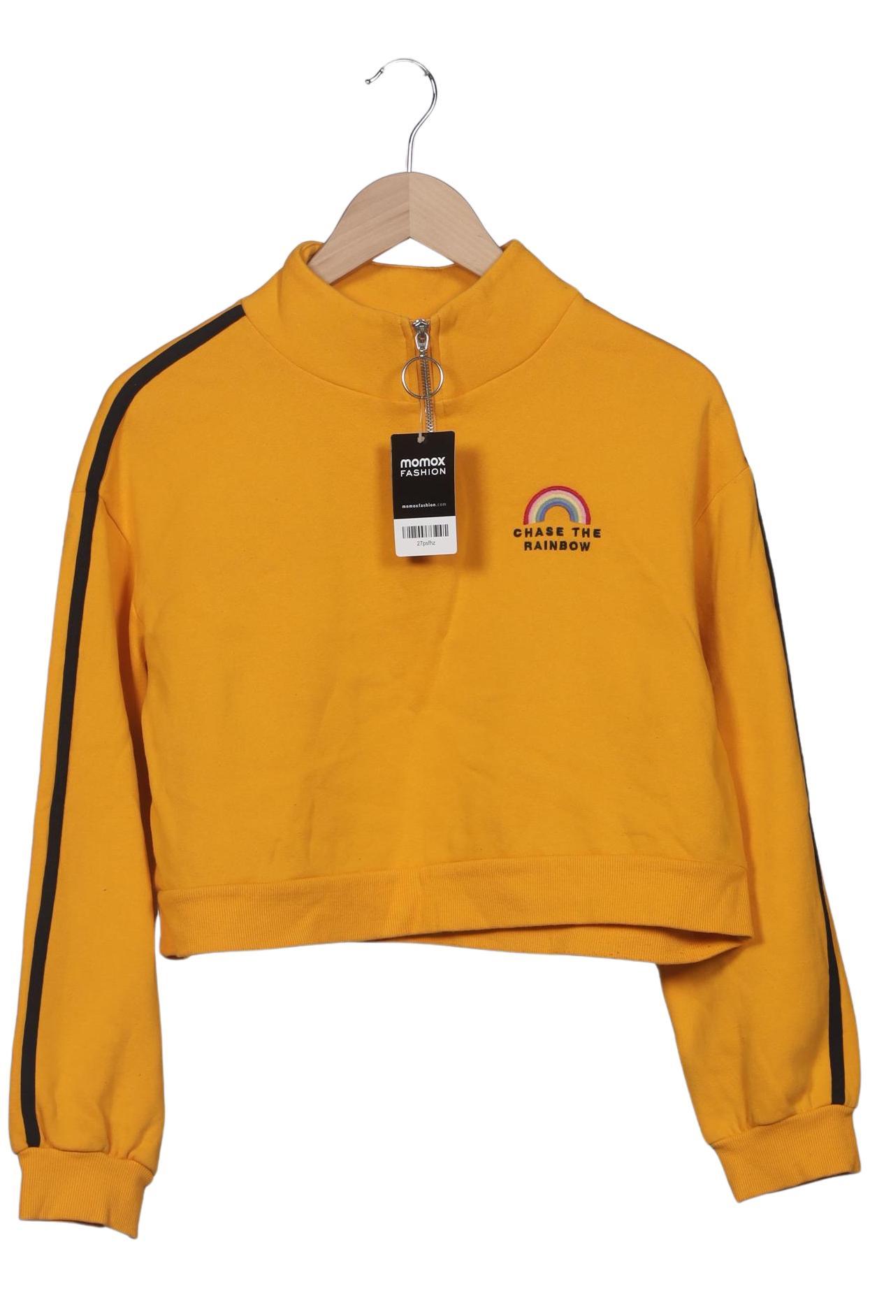 

H&M Damen Sweatshirt, gelb, Gr. 38