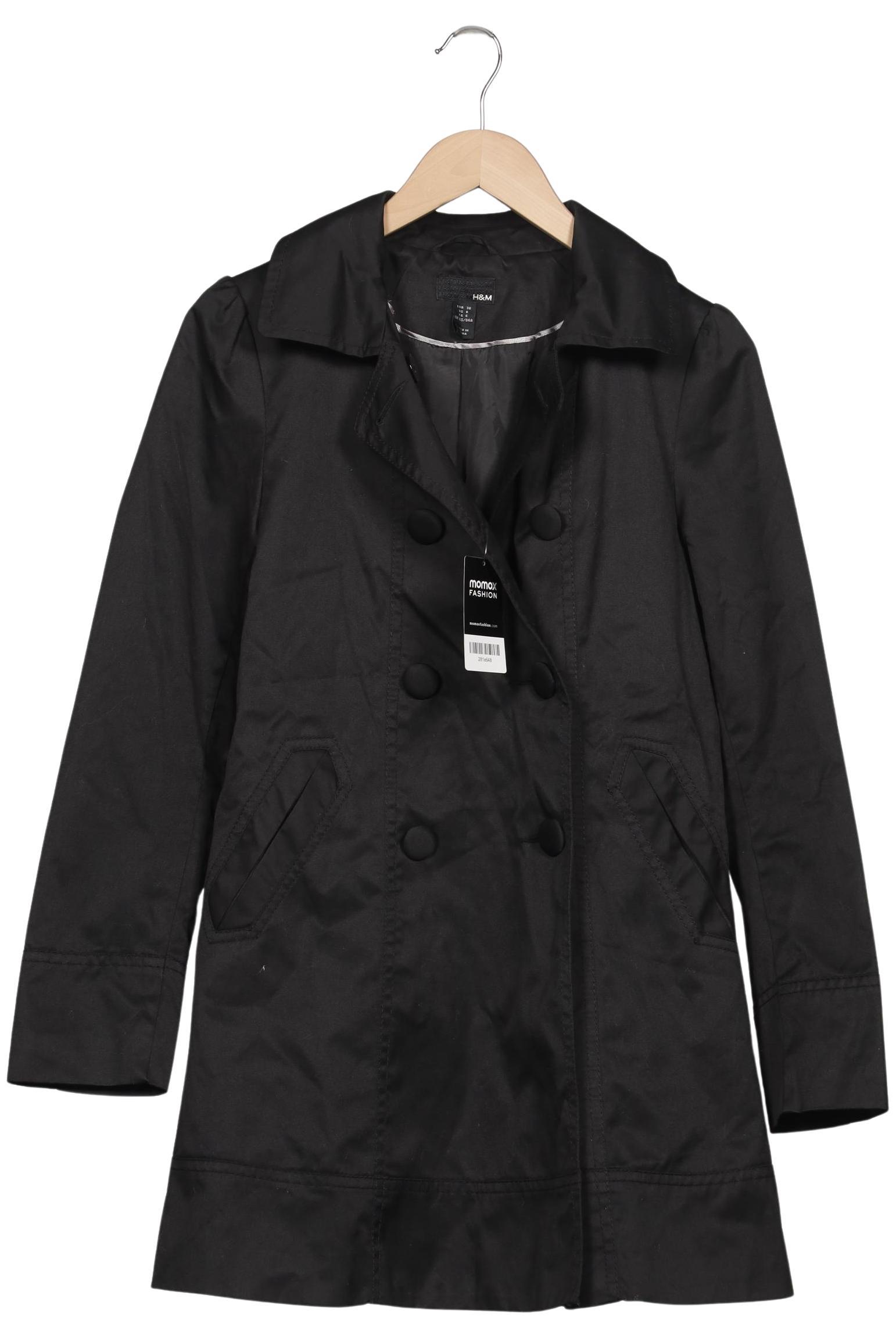 

H&M Damen Mantel, schwarz, Gr. 36