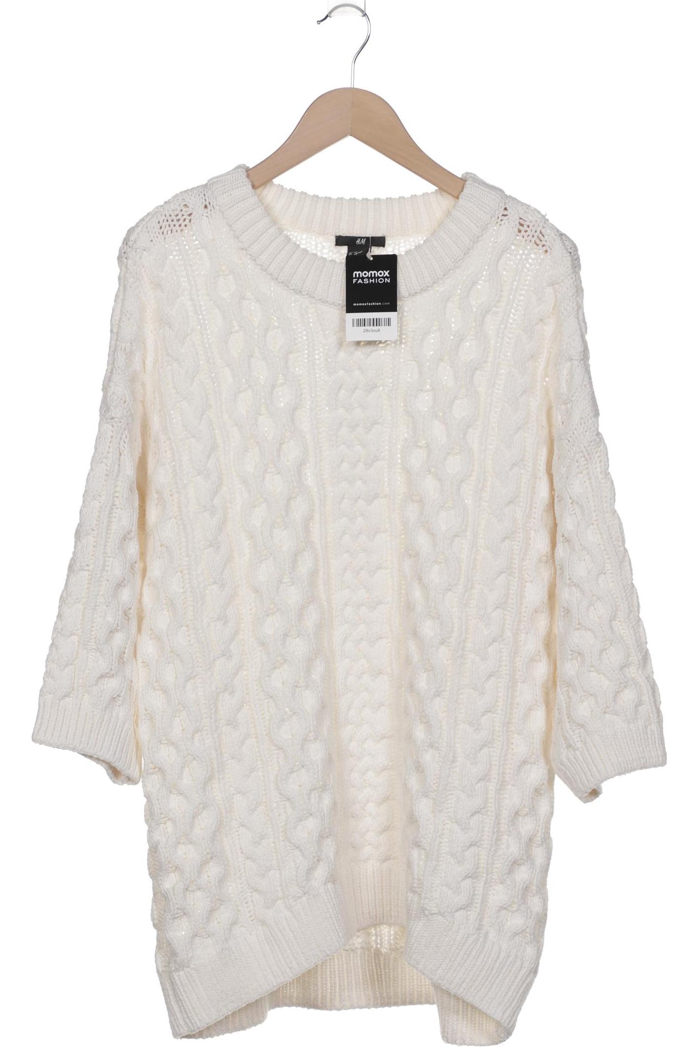 

H&M Damen Pullover, weiß, Gr. 44