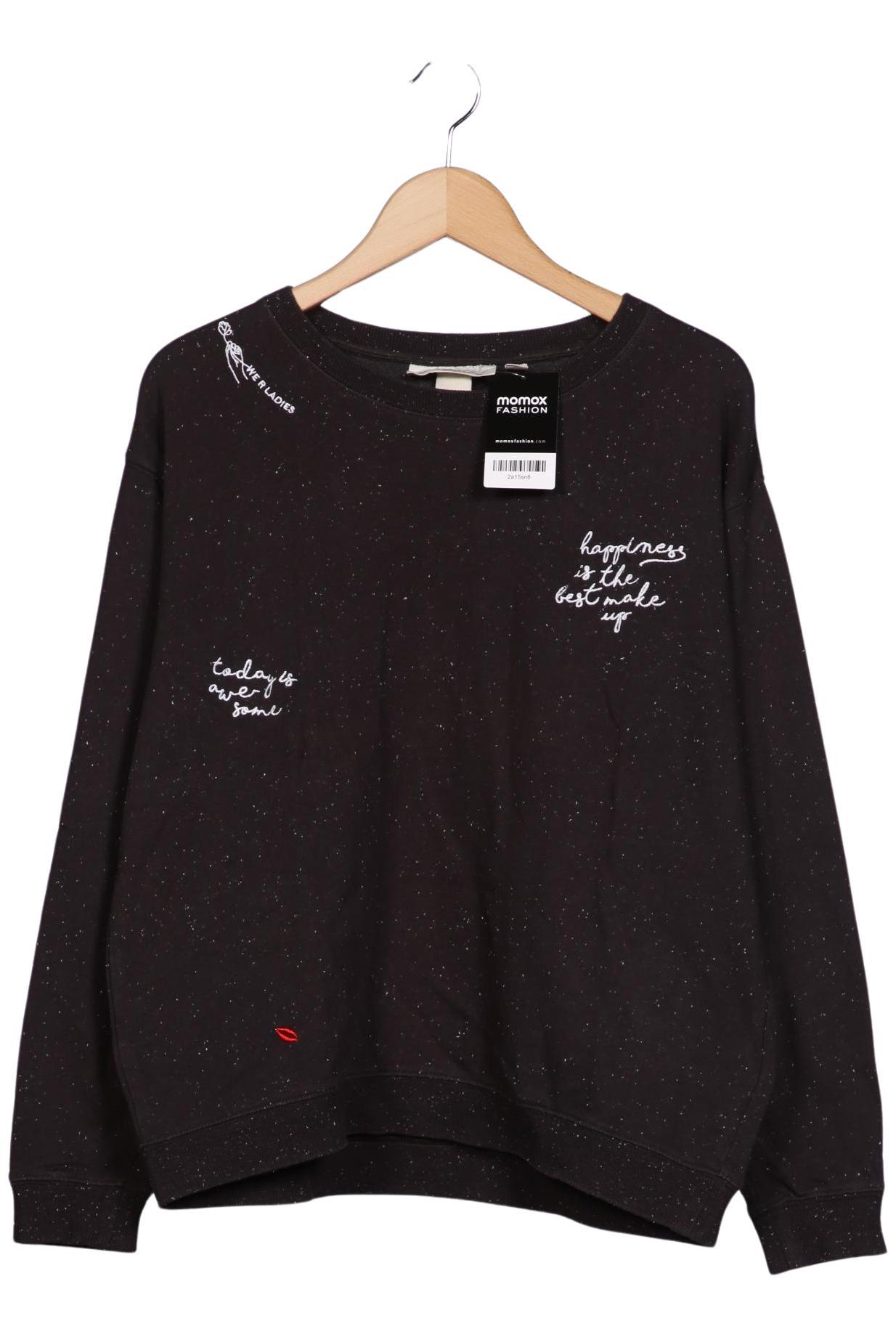 

H&M Damen Sweatshirt, schwarz, Gr. 38