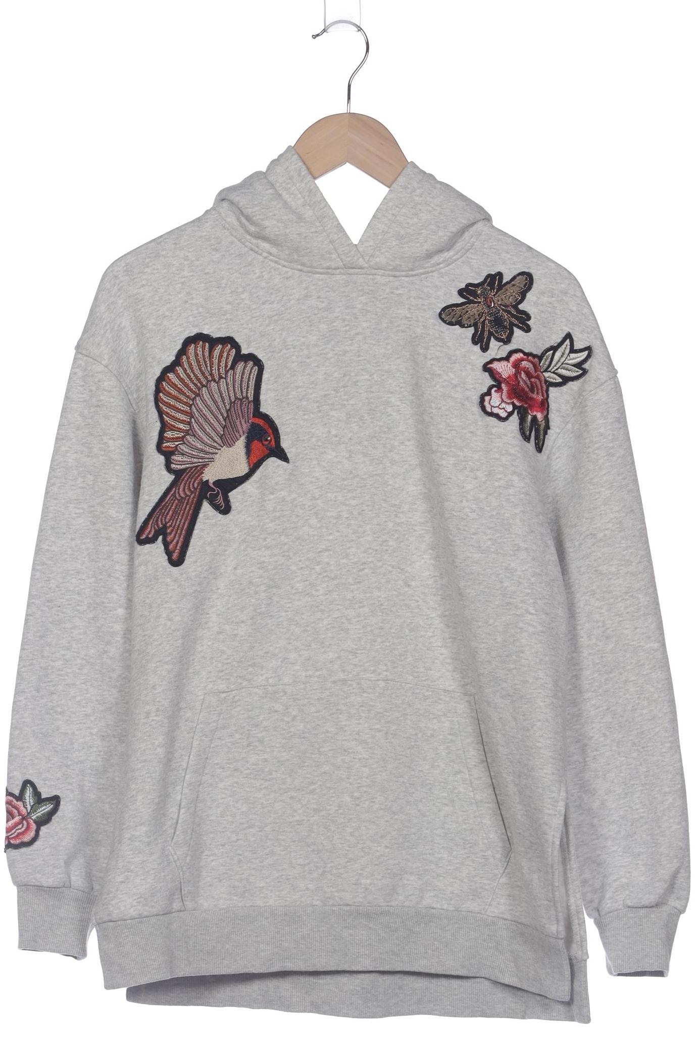 

H&M Damen Kapuzenpullover, grau, Gr. 38