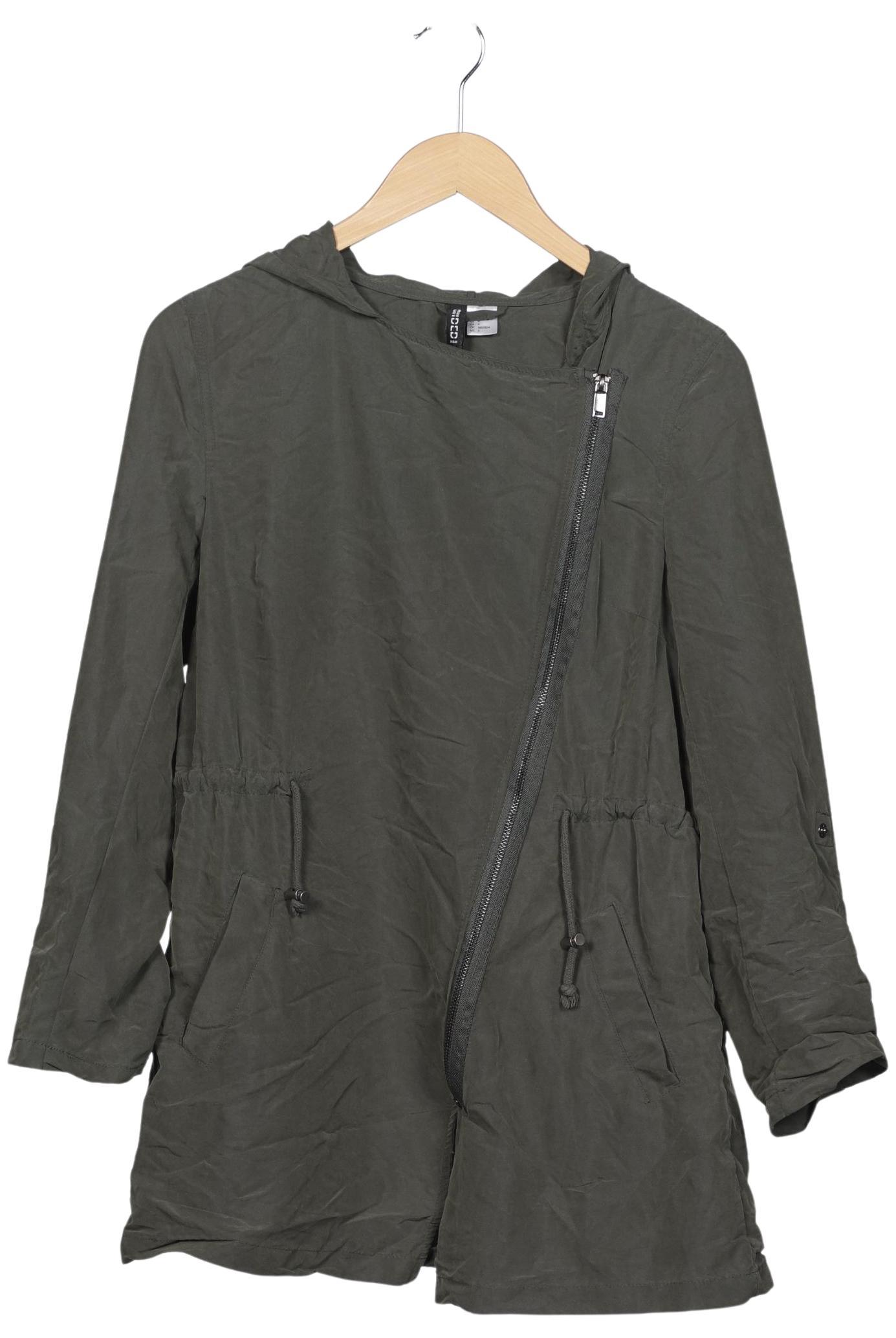 

H&M Damen Mantel, grün, Gr. 34