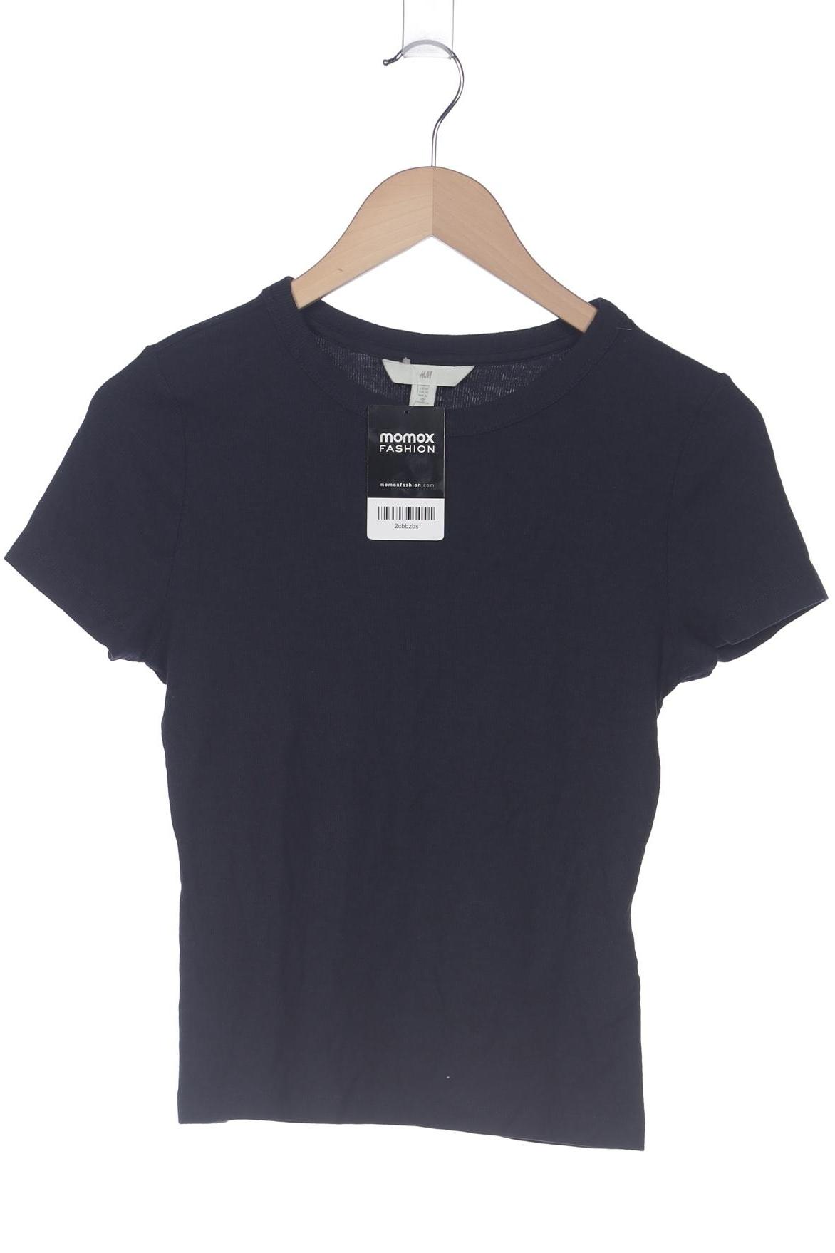 

H&M Damen T-Shirt, marineblau, Gr. 38
