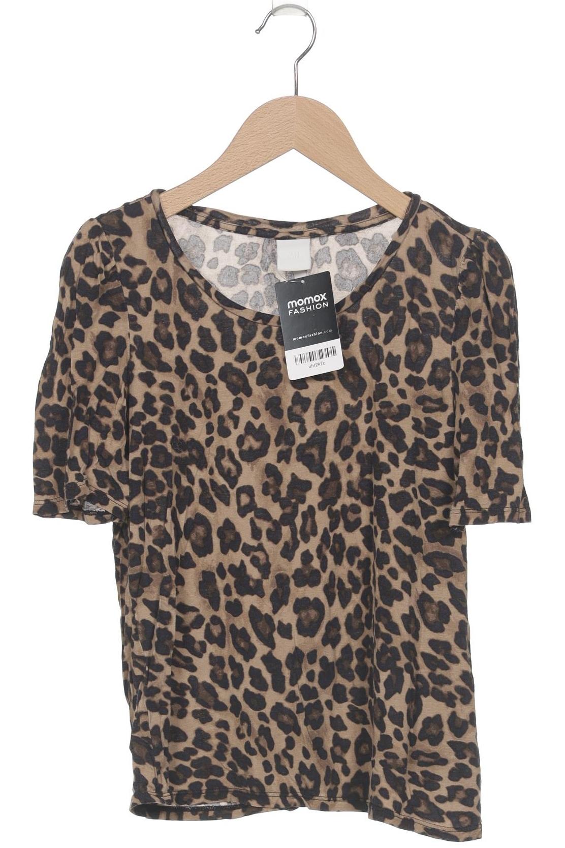 

H&M Damen T-Shirt, braun, Gr. 36